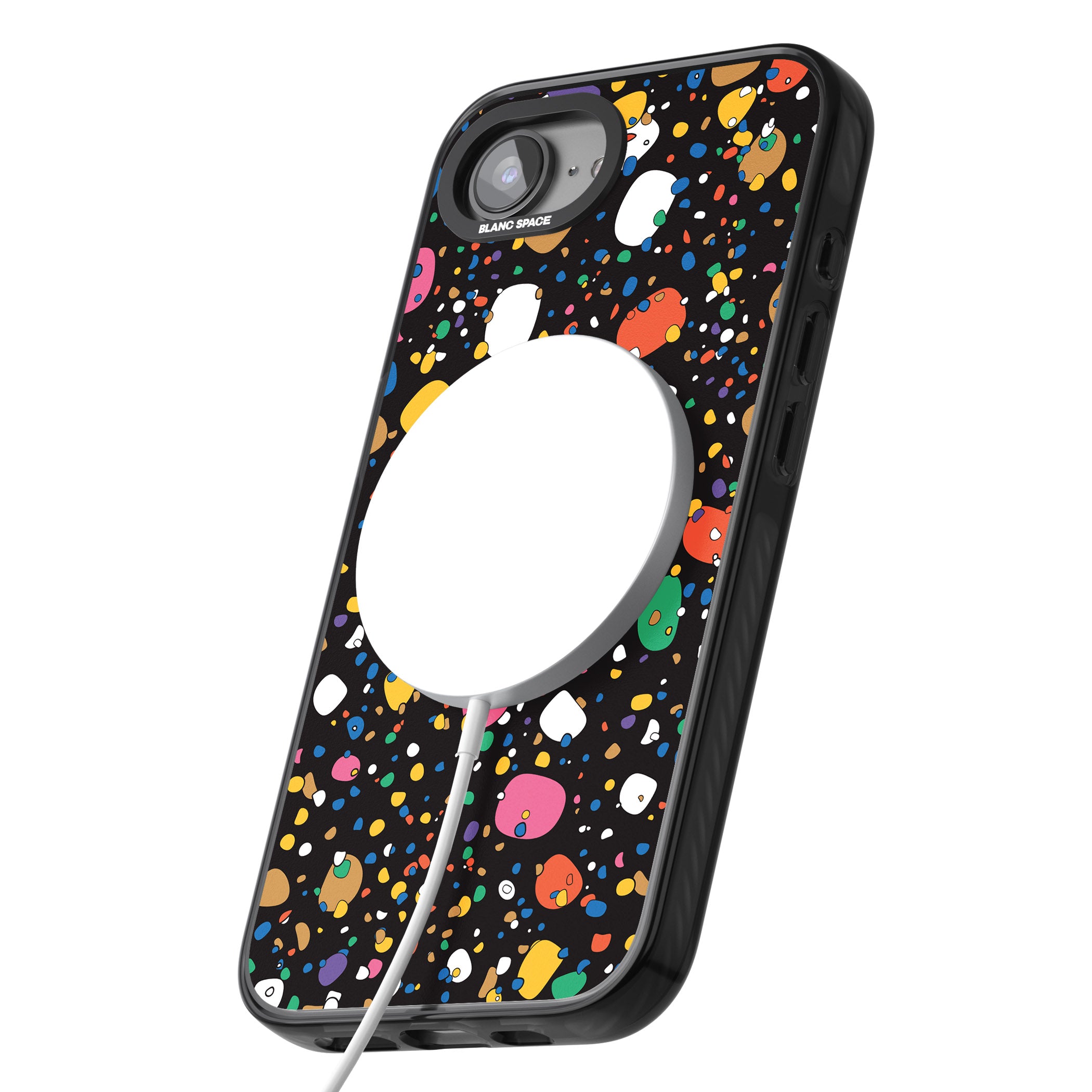 Colourful Confetti Pebbles (Black)