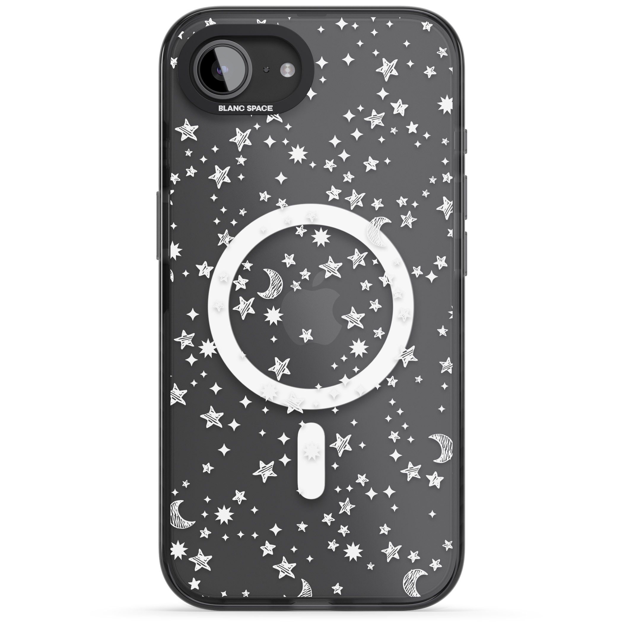 White Cosmic Galaxy Pattern