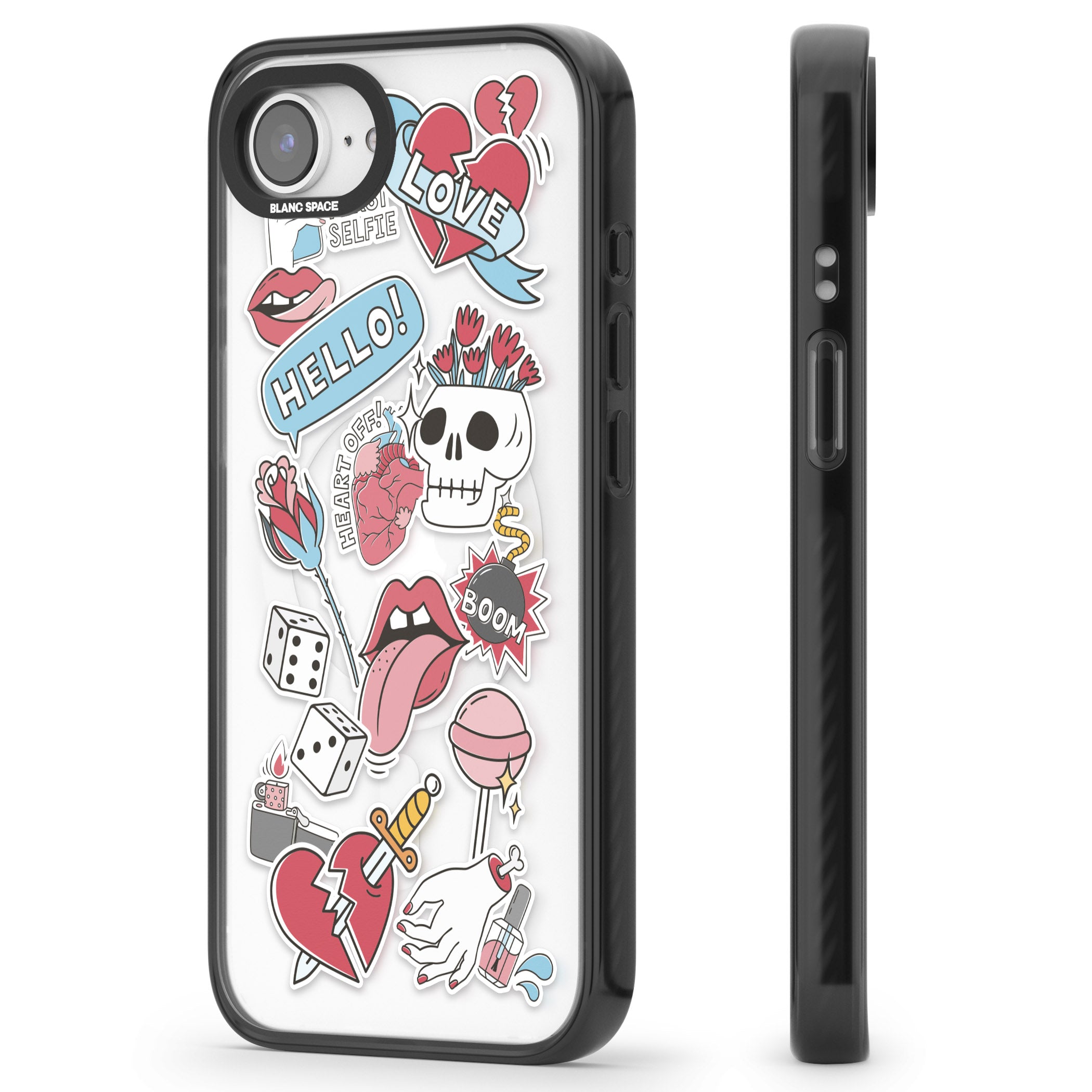 Skull & Flowers Stickers