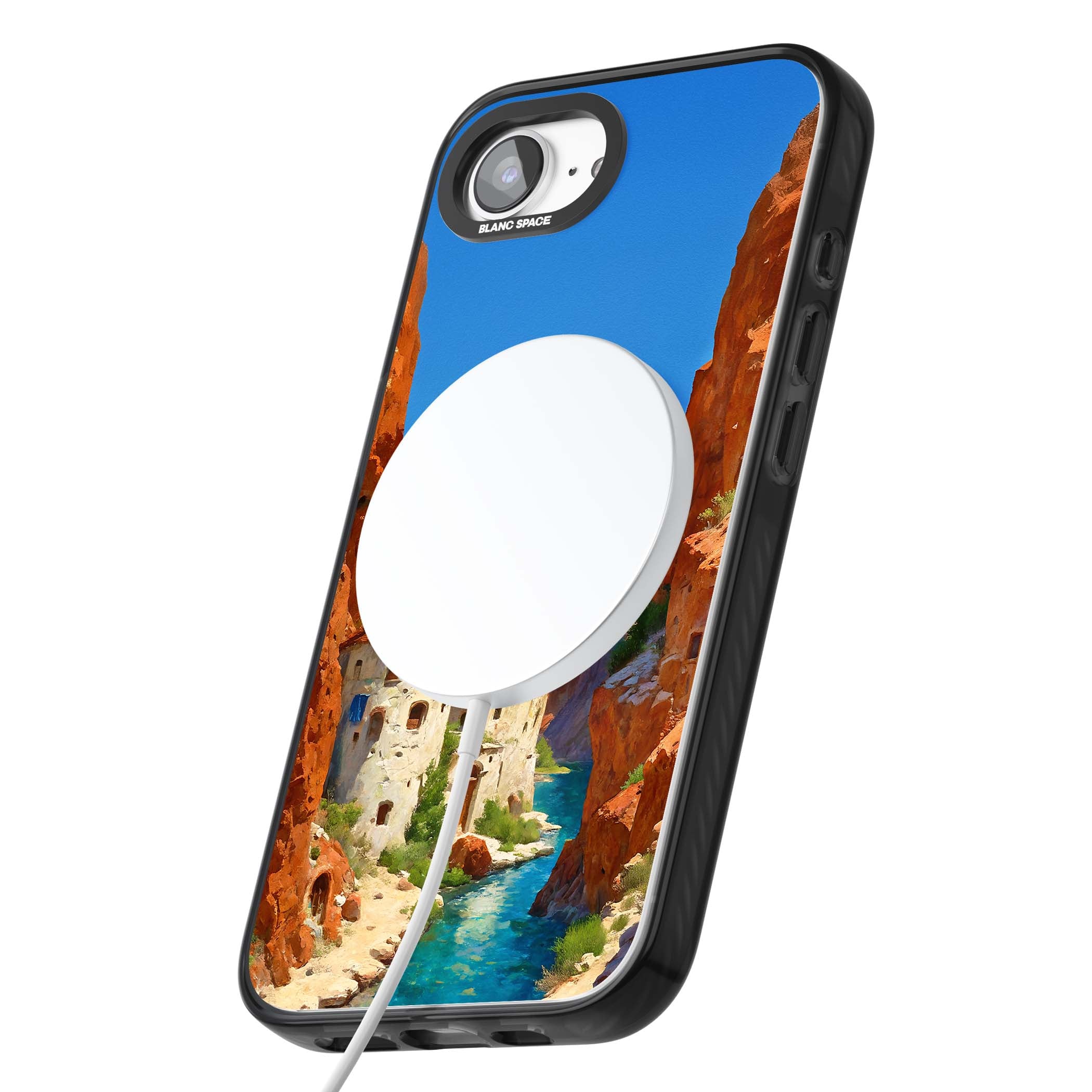 Canyon Haven for her iPhone case | Black Impact Magsafe case for iPhone 16e, iPhone 17e