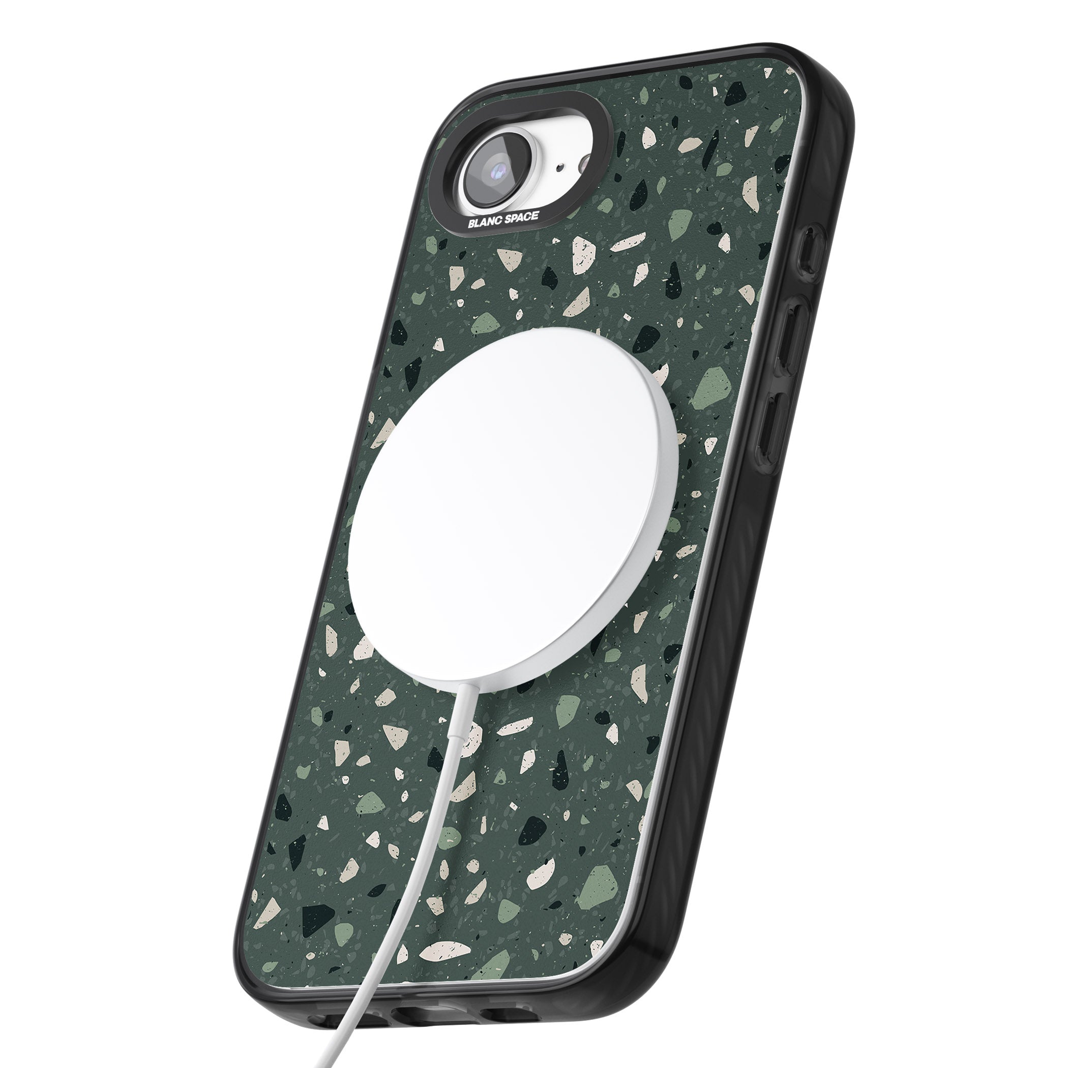Green & Cream Terrazzo Pattern