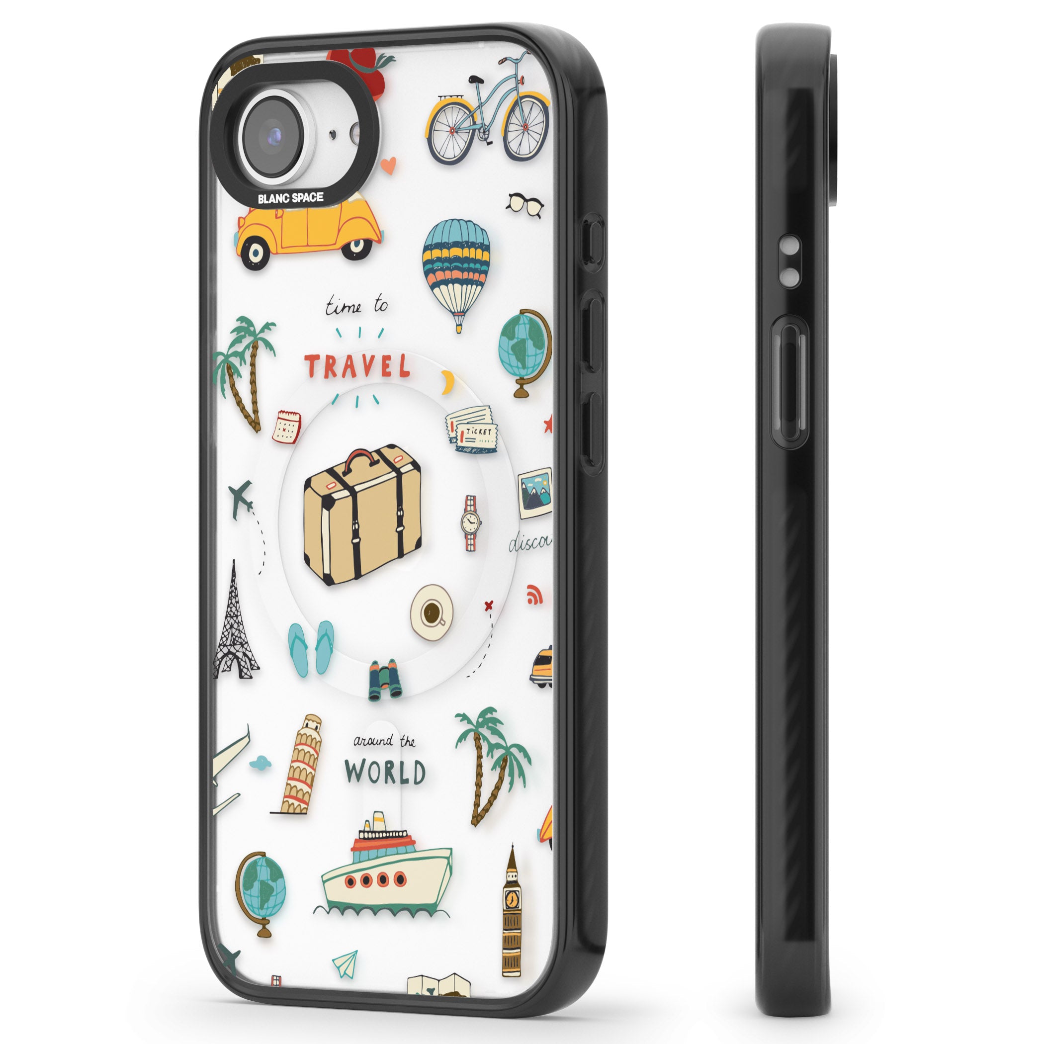 Cute Travel Pattern Transparent