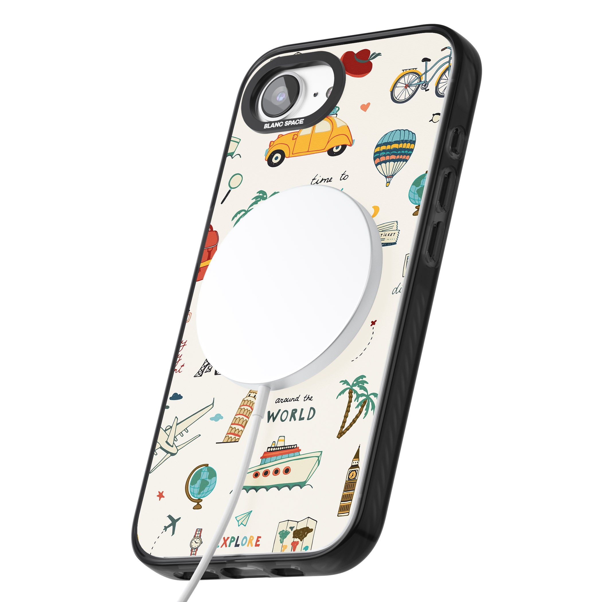 Cute Travel Pattern Cream