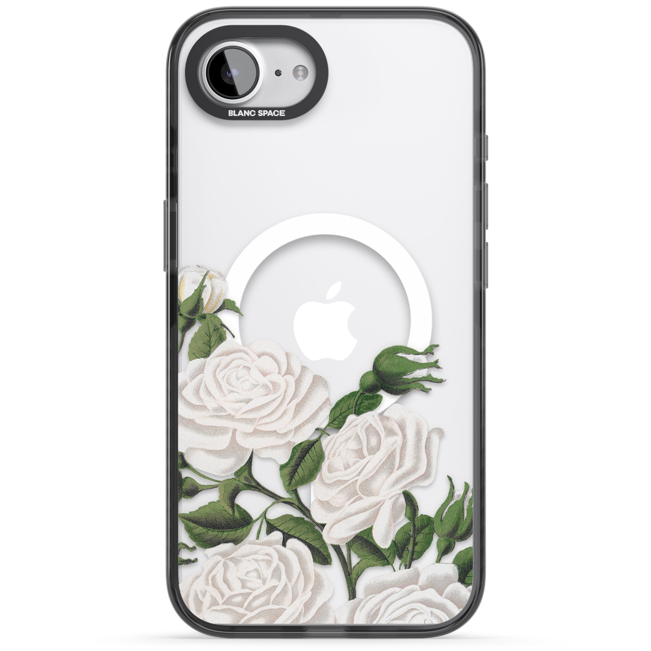 White Vintage Painted Flowers