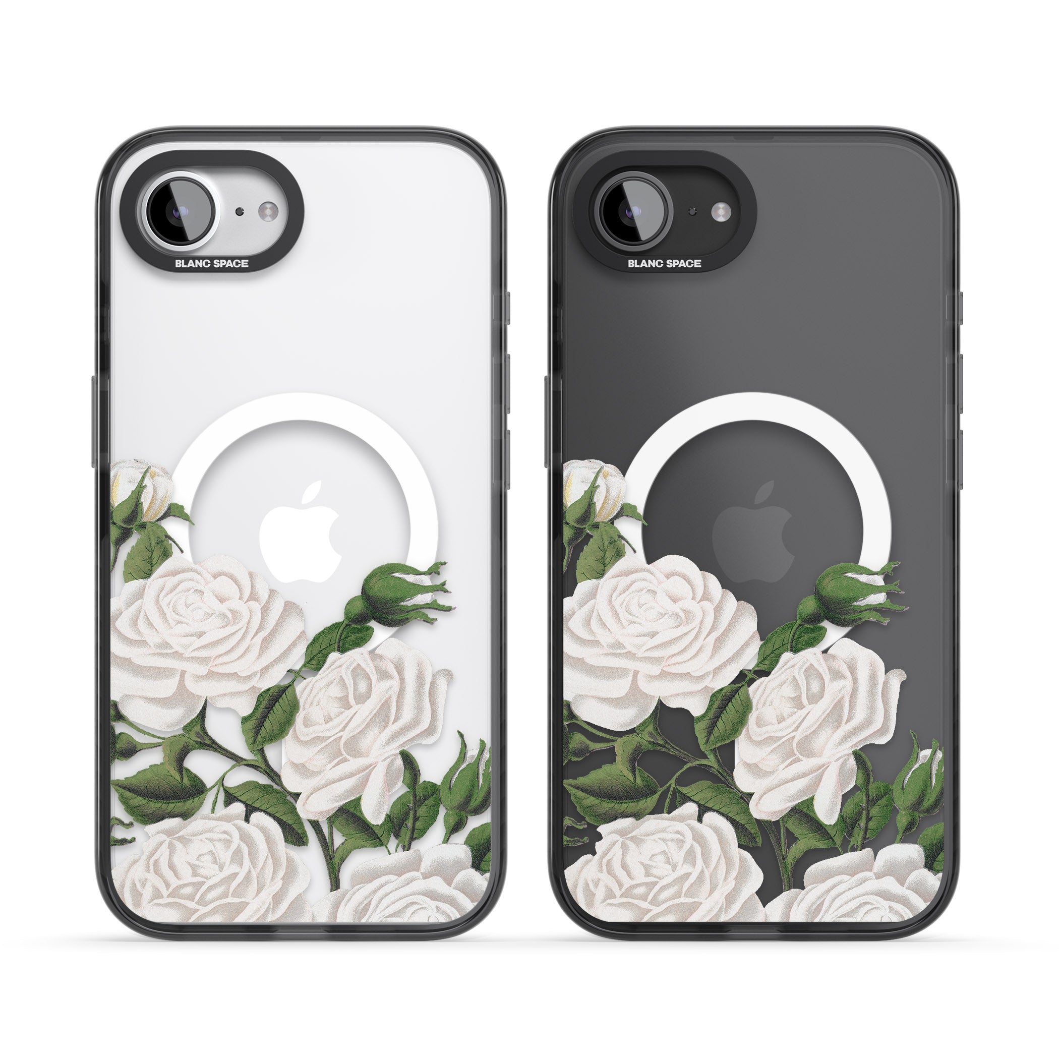 White Vintage Painted Flowers