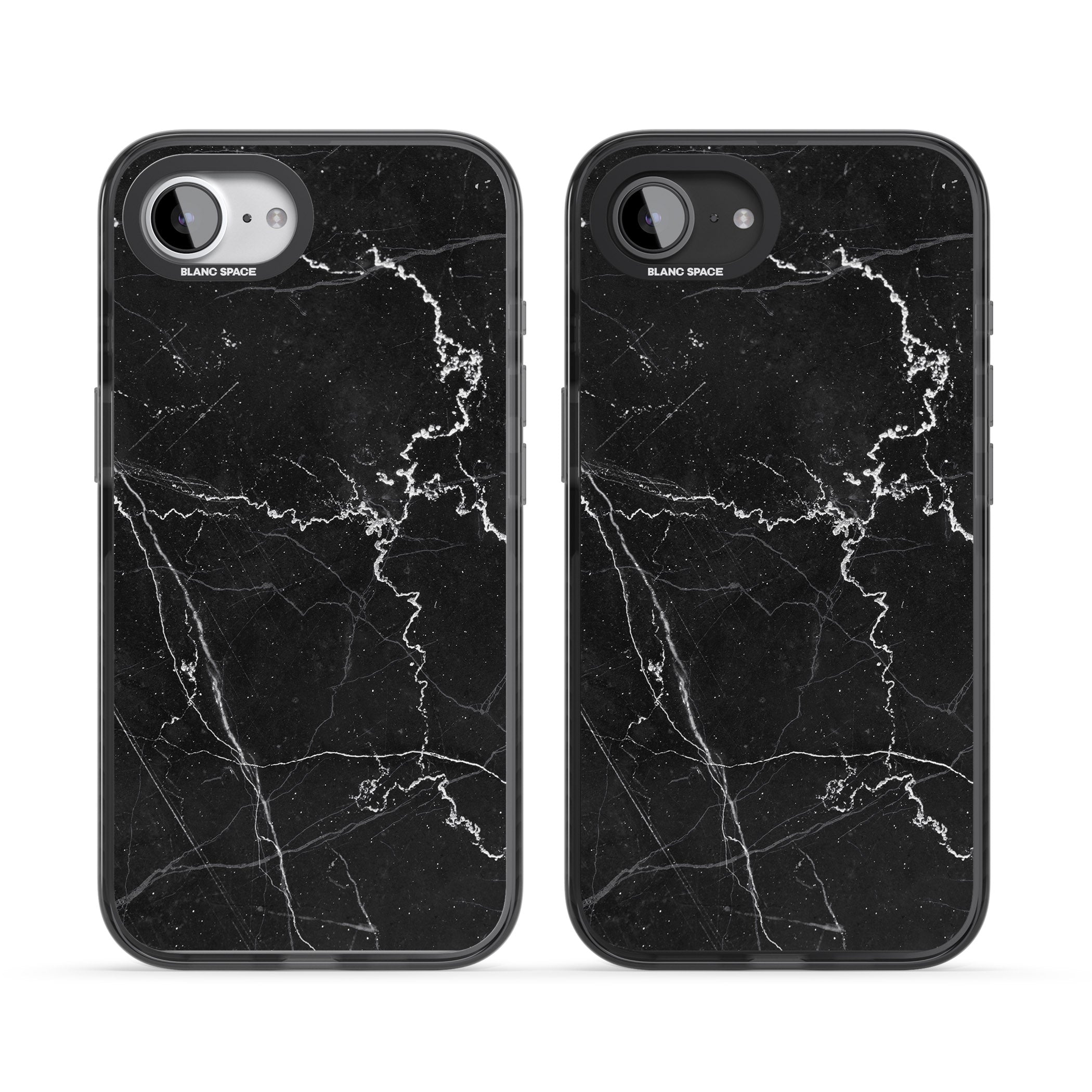 Bold Black Marble With White Texture