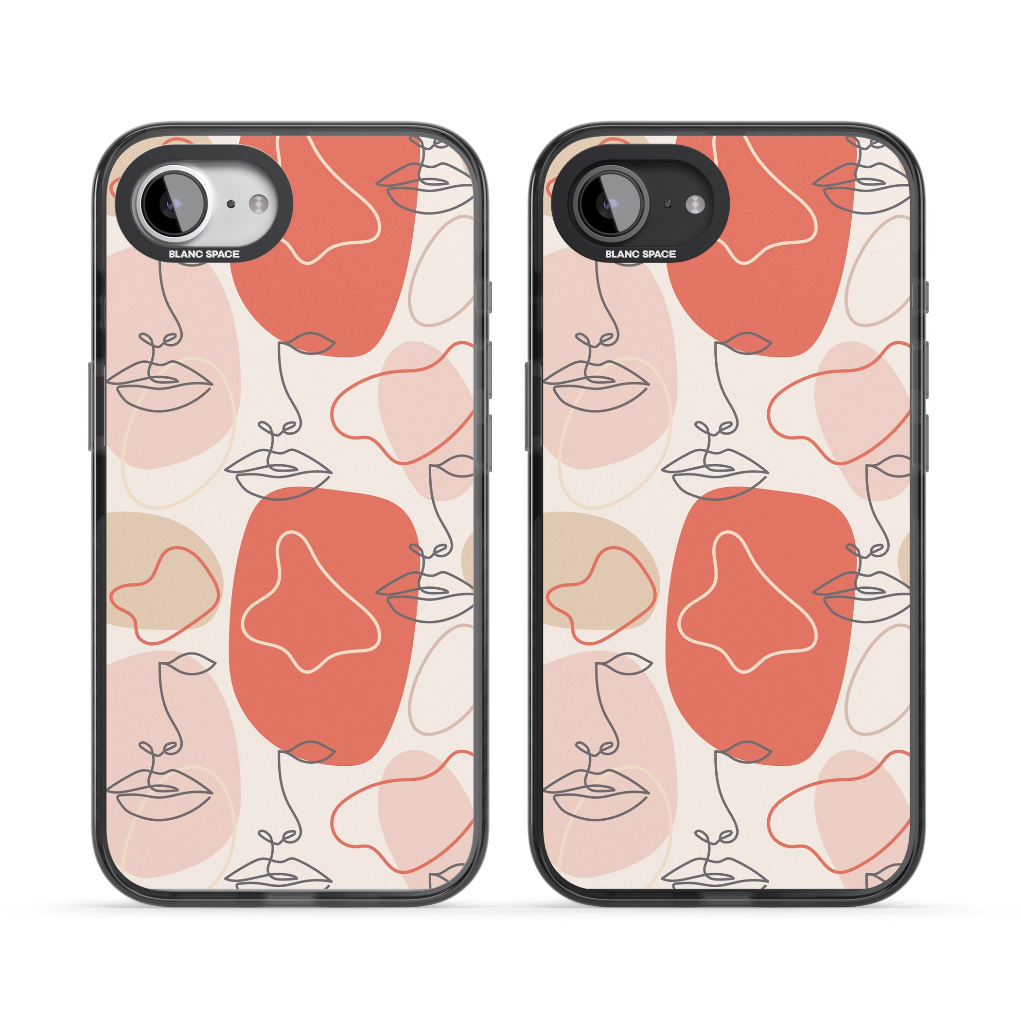 Abstract Face Line Art