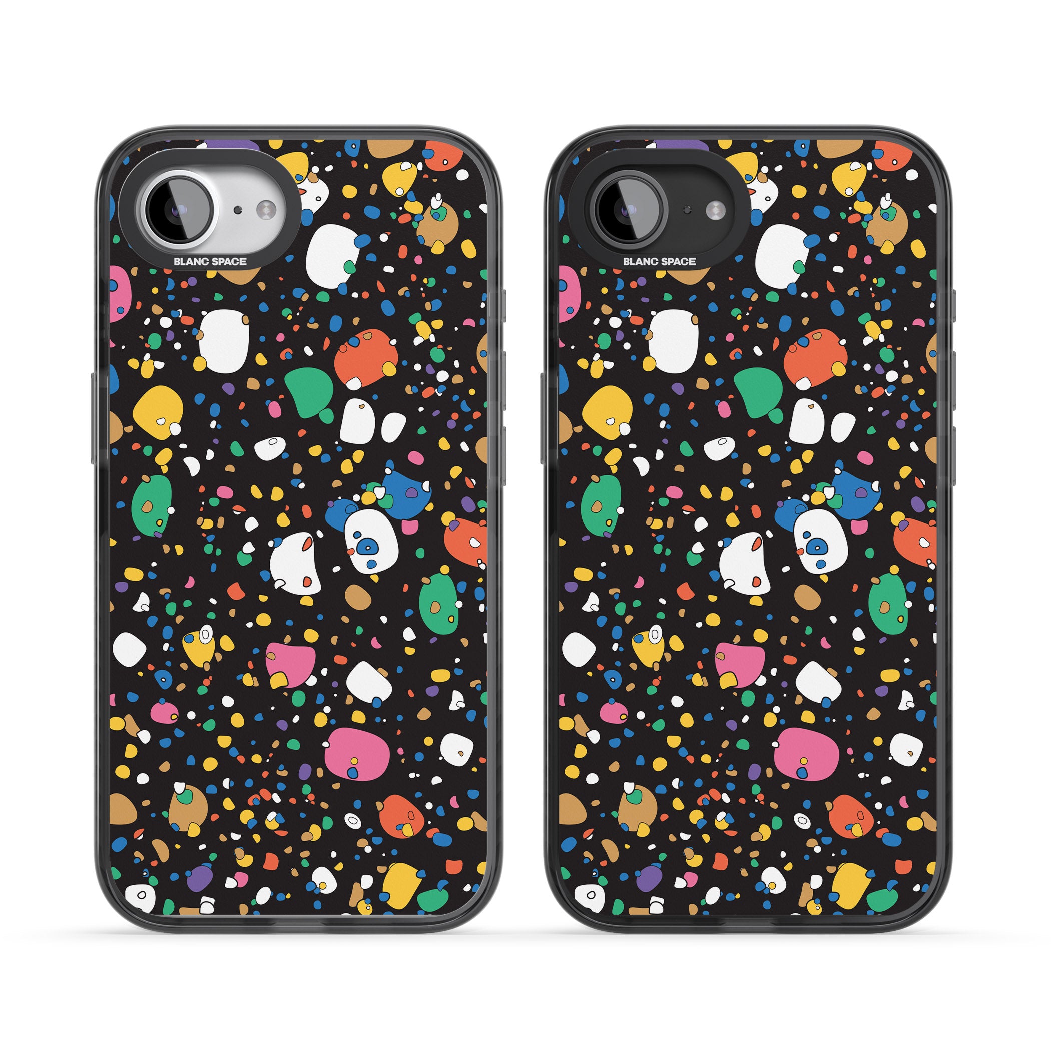 Colourful Confetti Pebbles (Black)