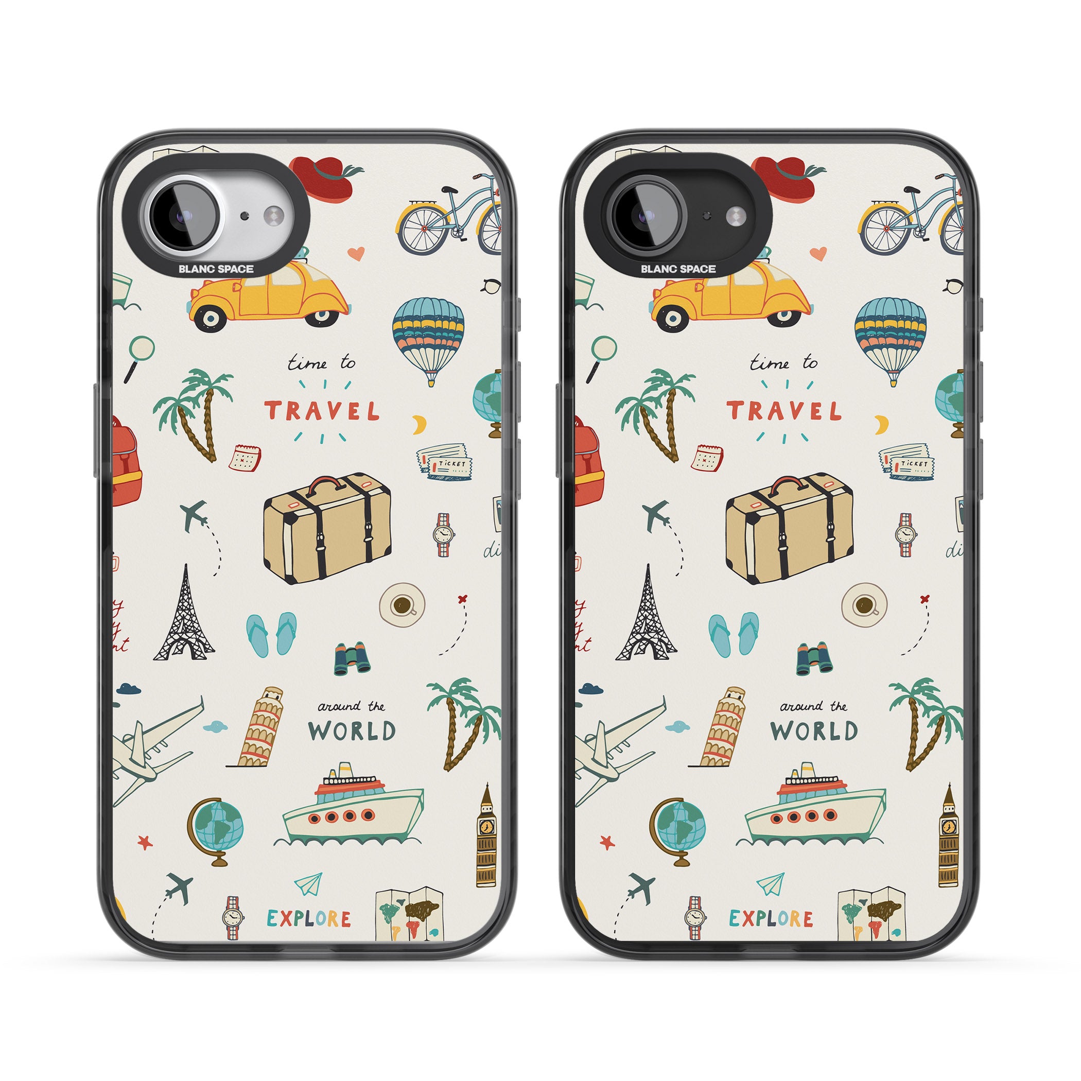 Cute Travel Pattern Cream