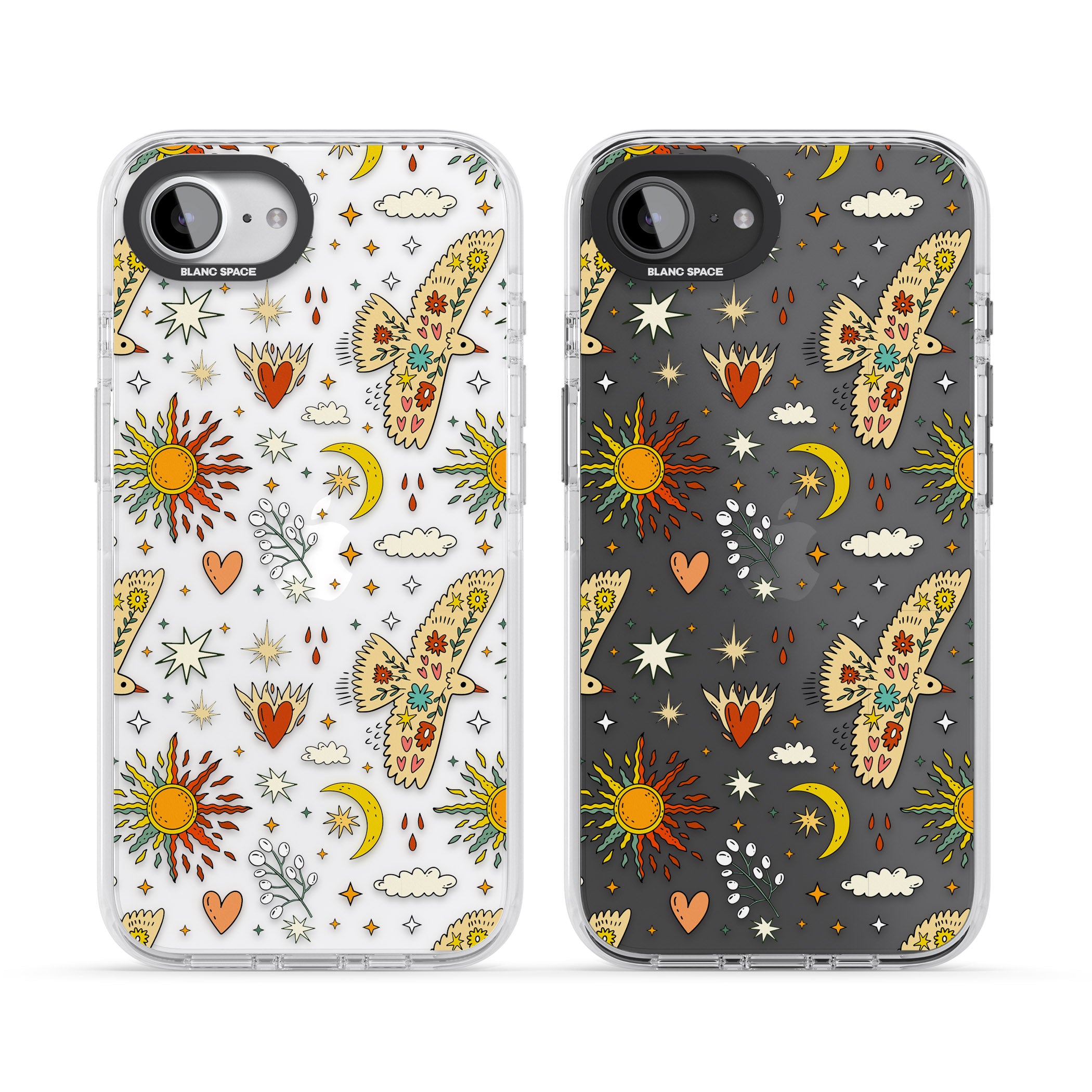 Boho Celestial Floral Bird Sun