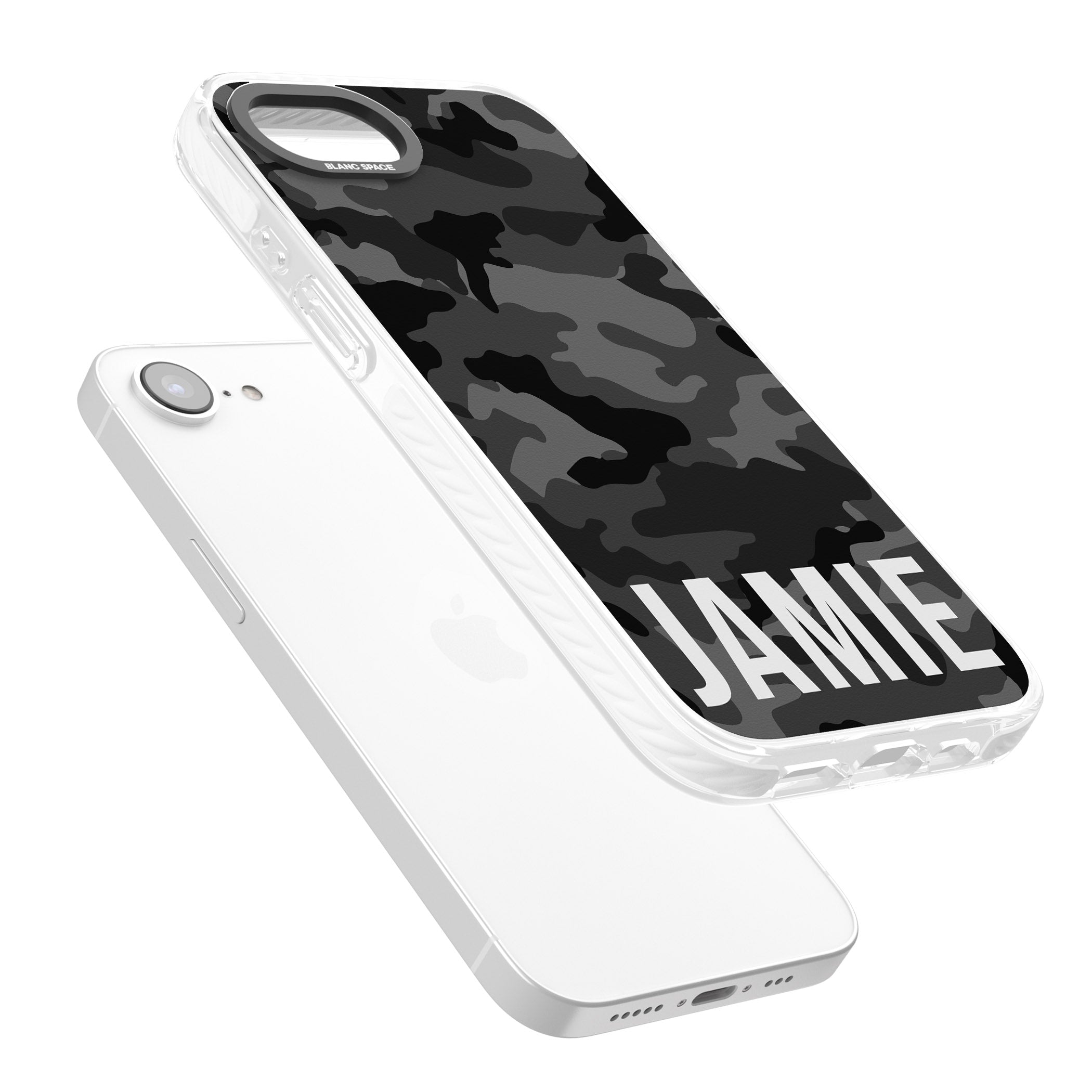 Personalised Black Camo Name Horizontal