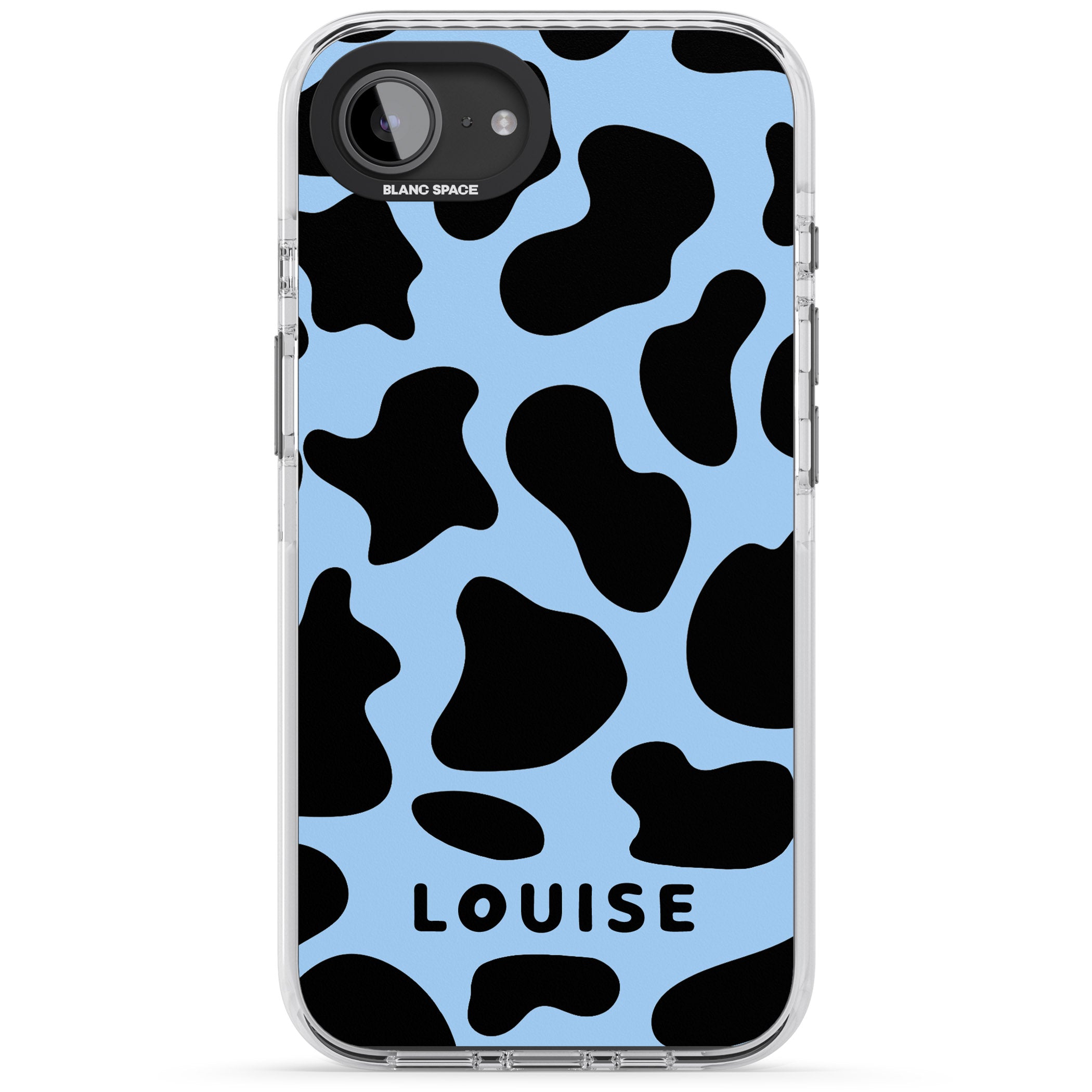 Personalised Blue And Black Cow Print
