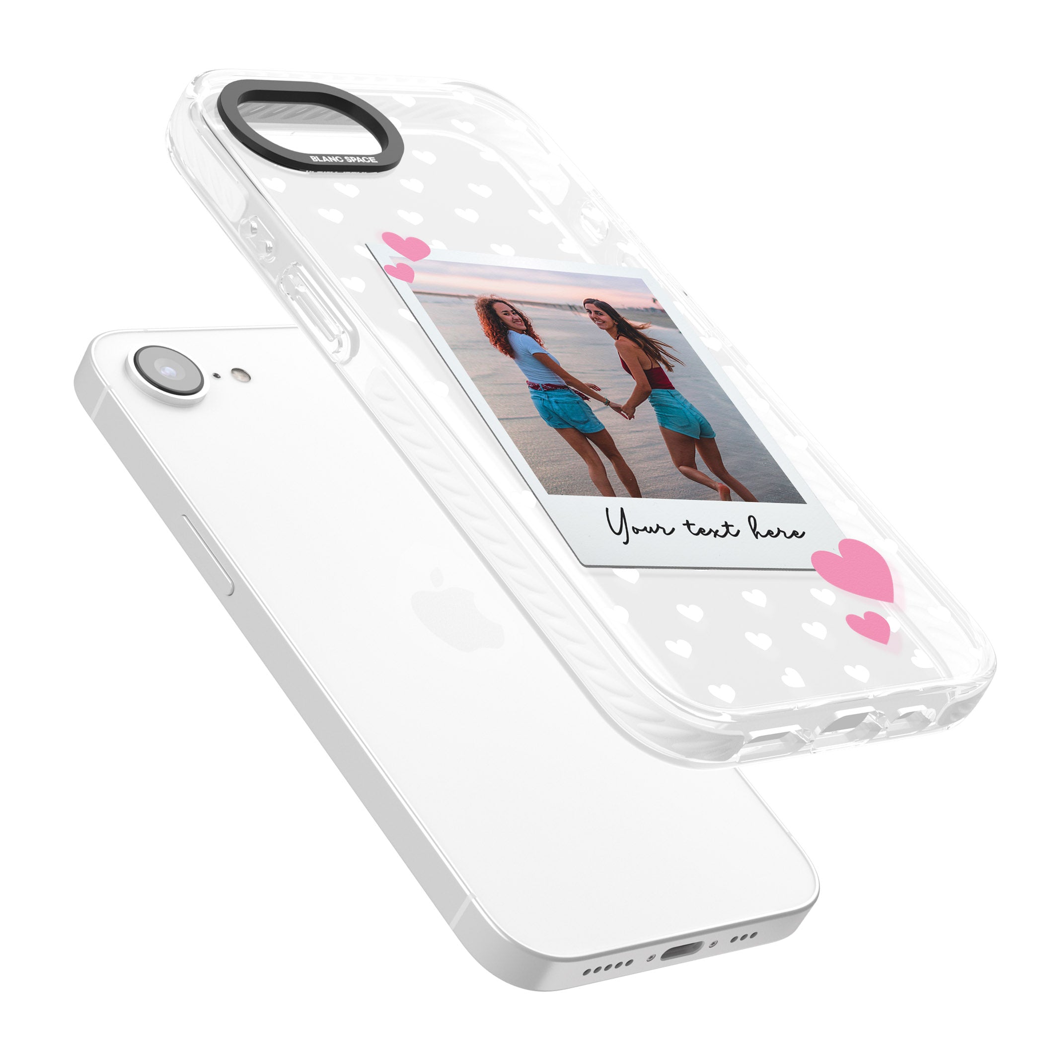 Personalised Hearts Instant Camera Photo