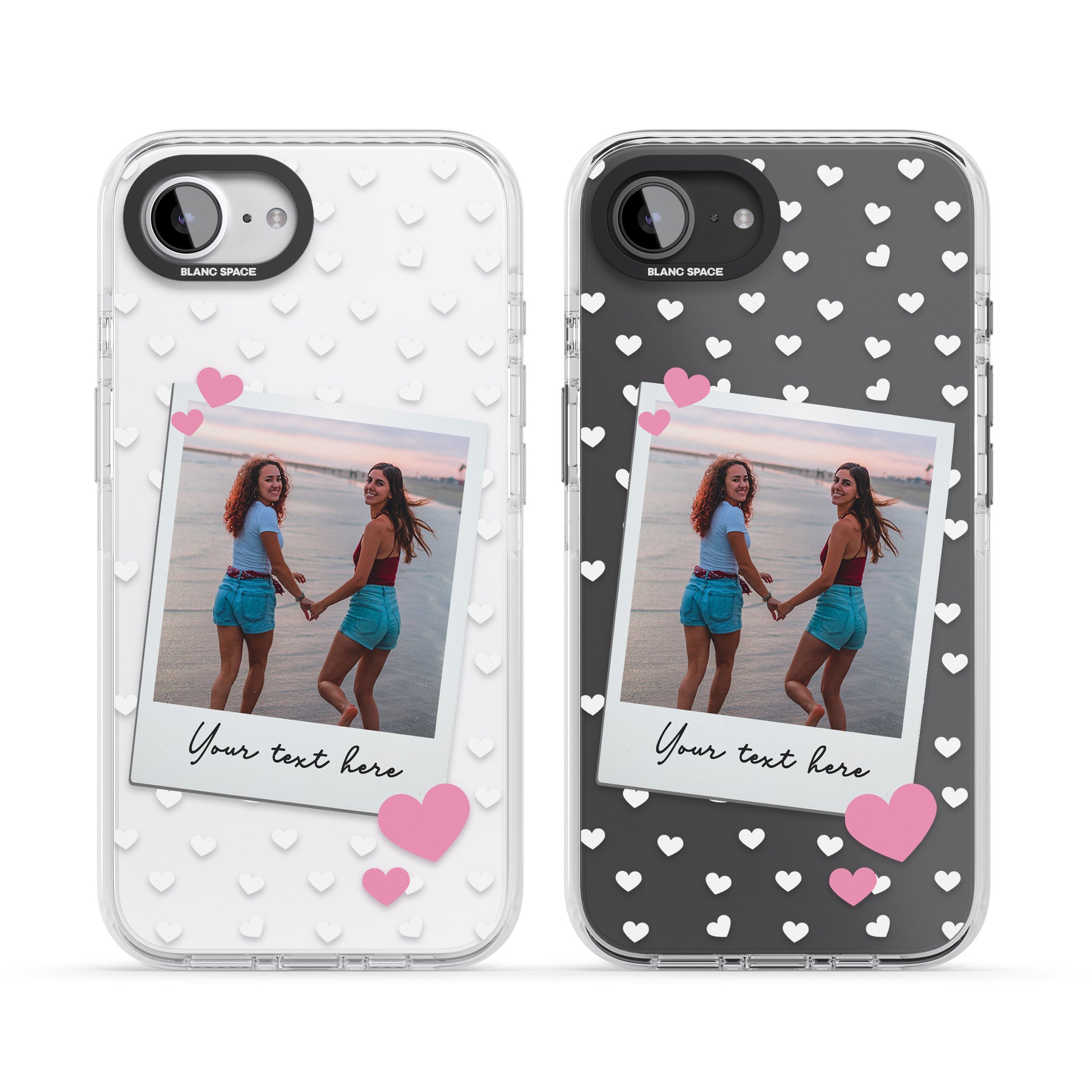 Personalised Hearts Instant Camera Photo