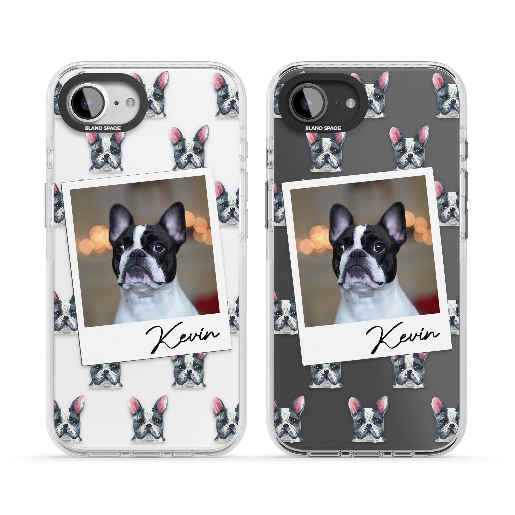 Personalised Black & White French Bulldog Instant Camera Photo