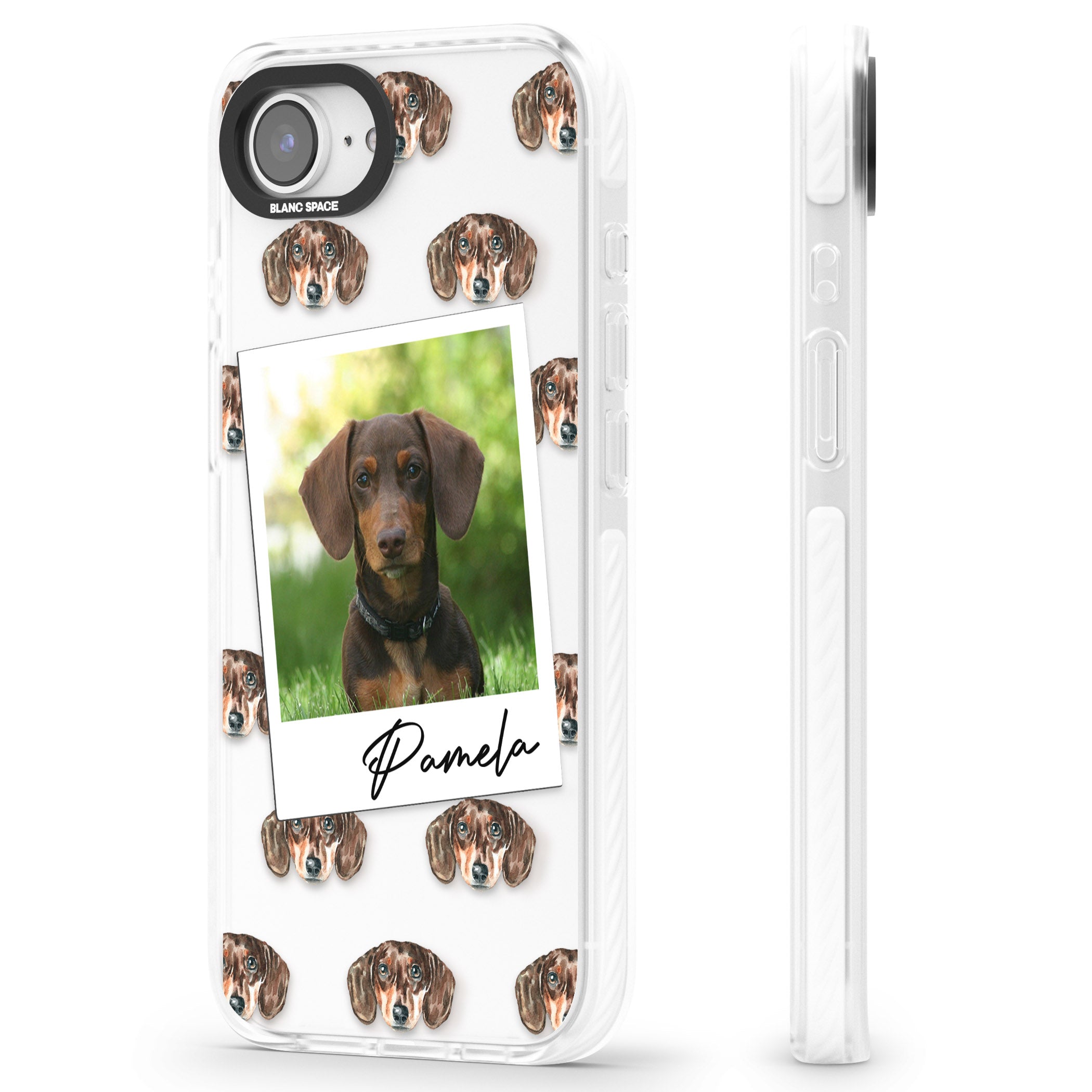 Personalised Brown Dachshund Instant Camera Photo