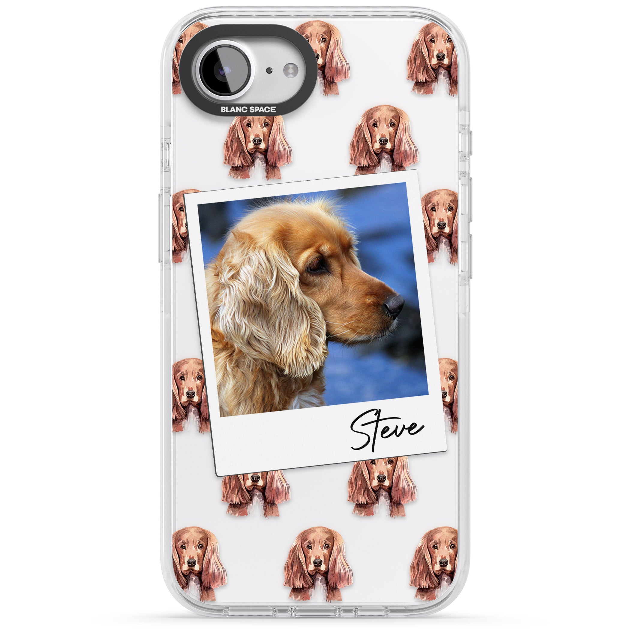 Personalised Cocker Spaniel Instant Camera Photo