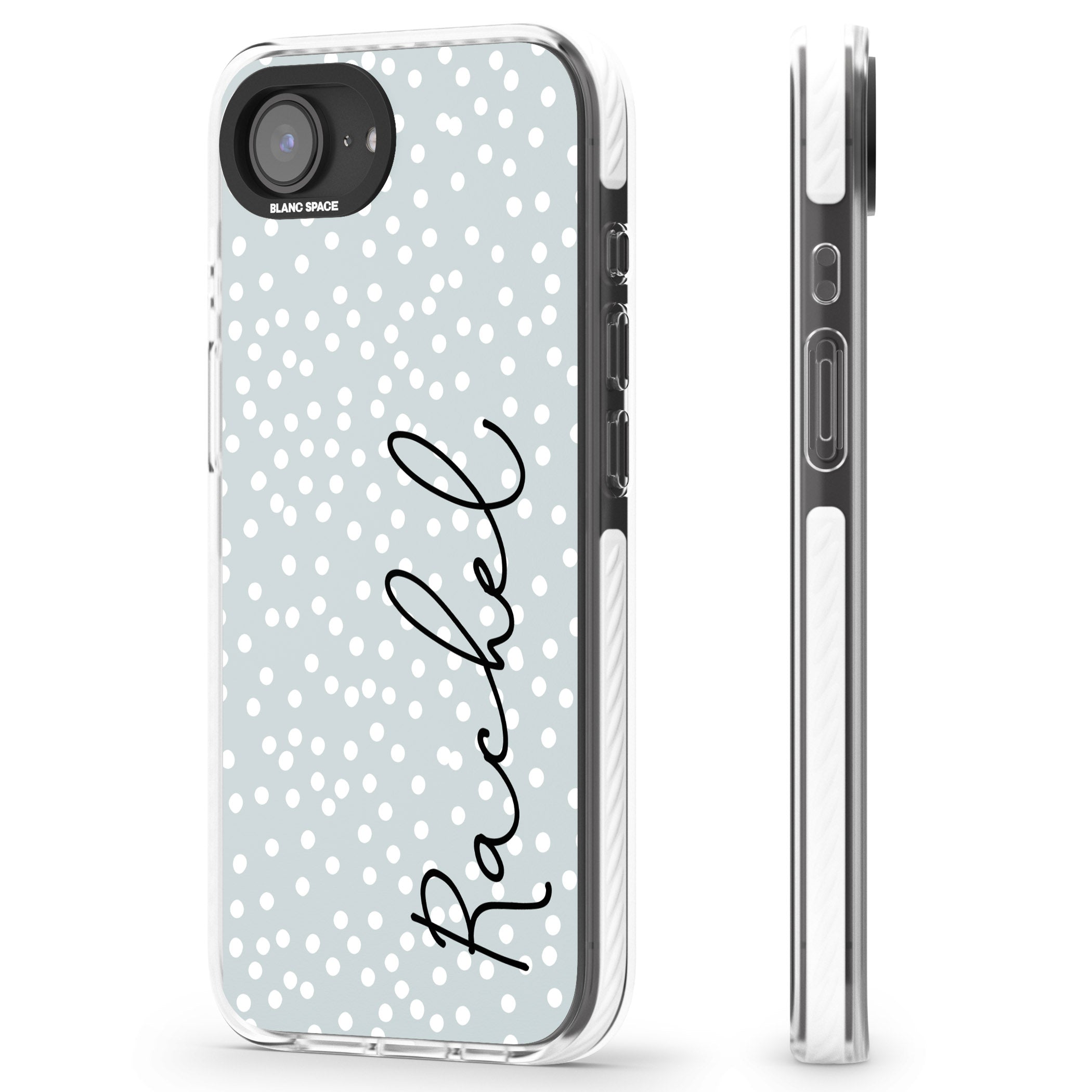 Personalised Vertical Cursive & Dots