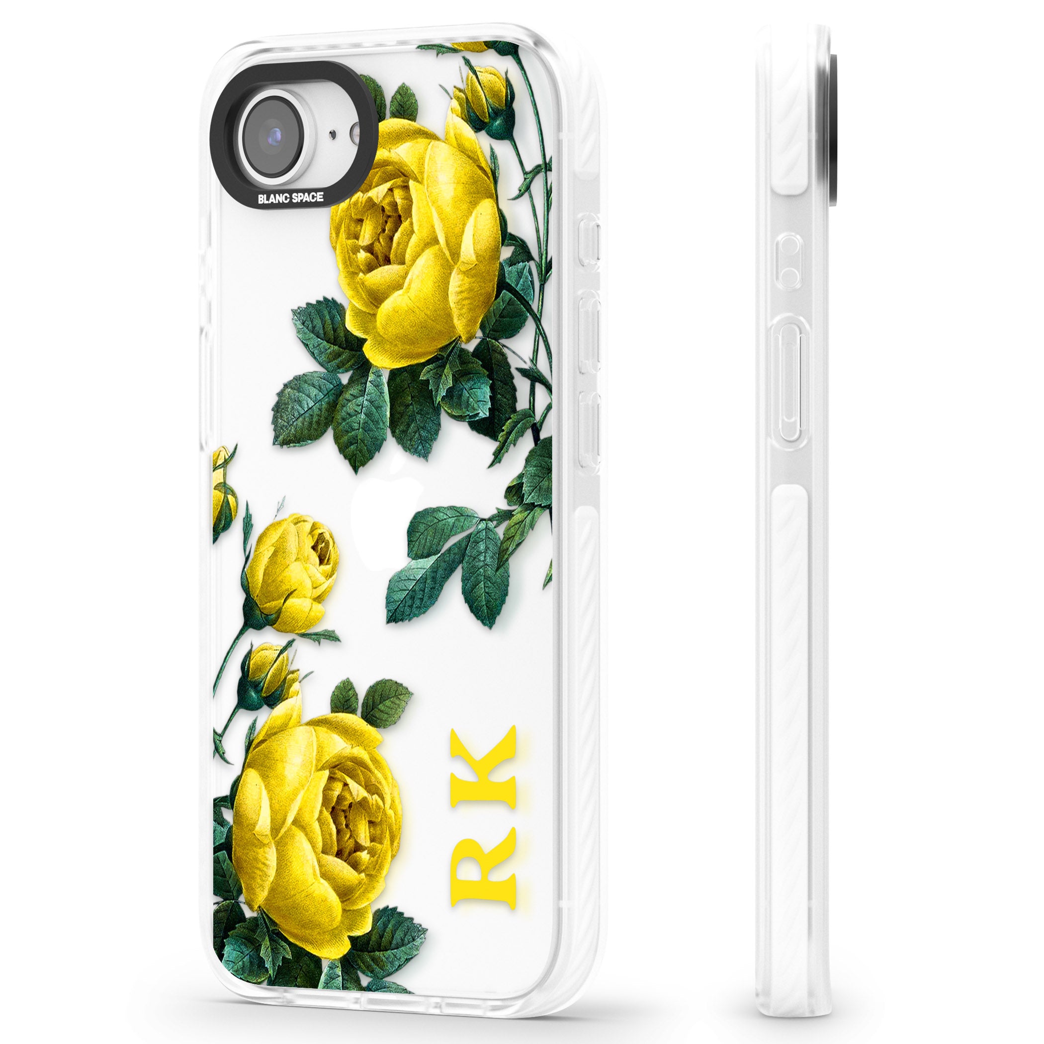 Personalised Vintage Floral Yellow Roses