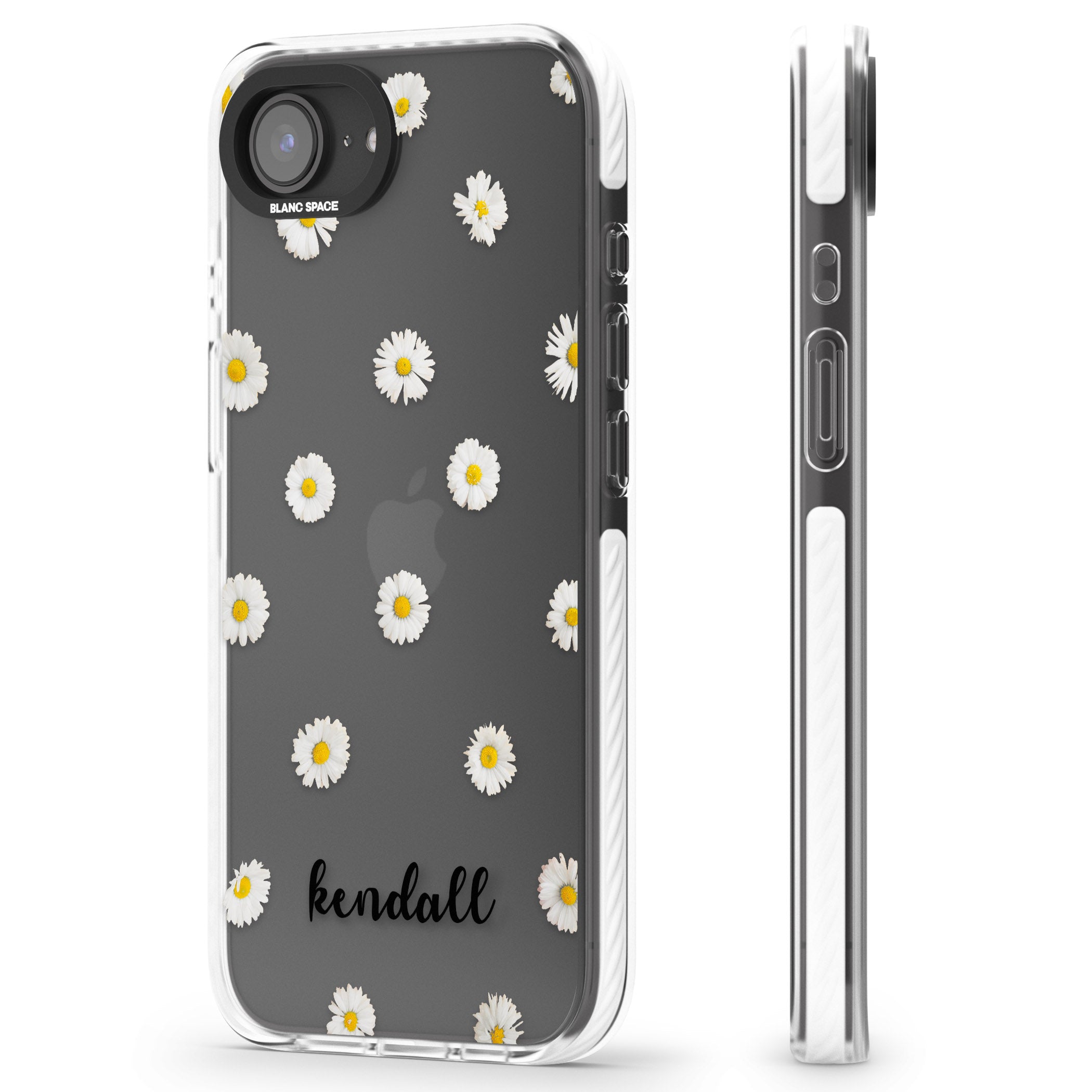 Personalised White Daisies & Cursive