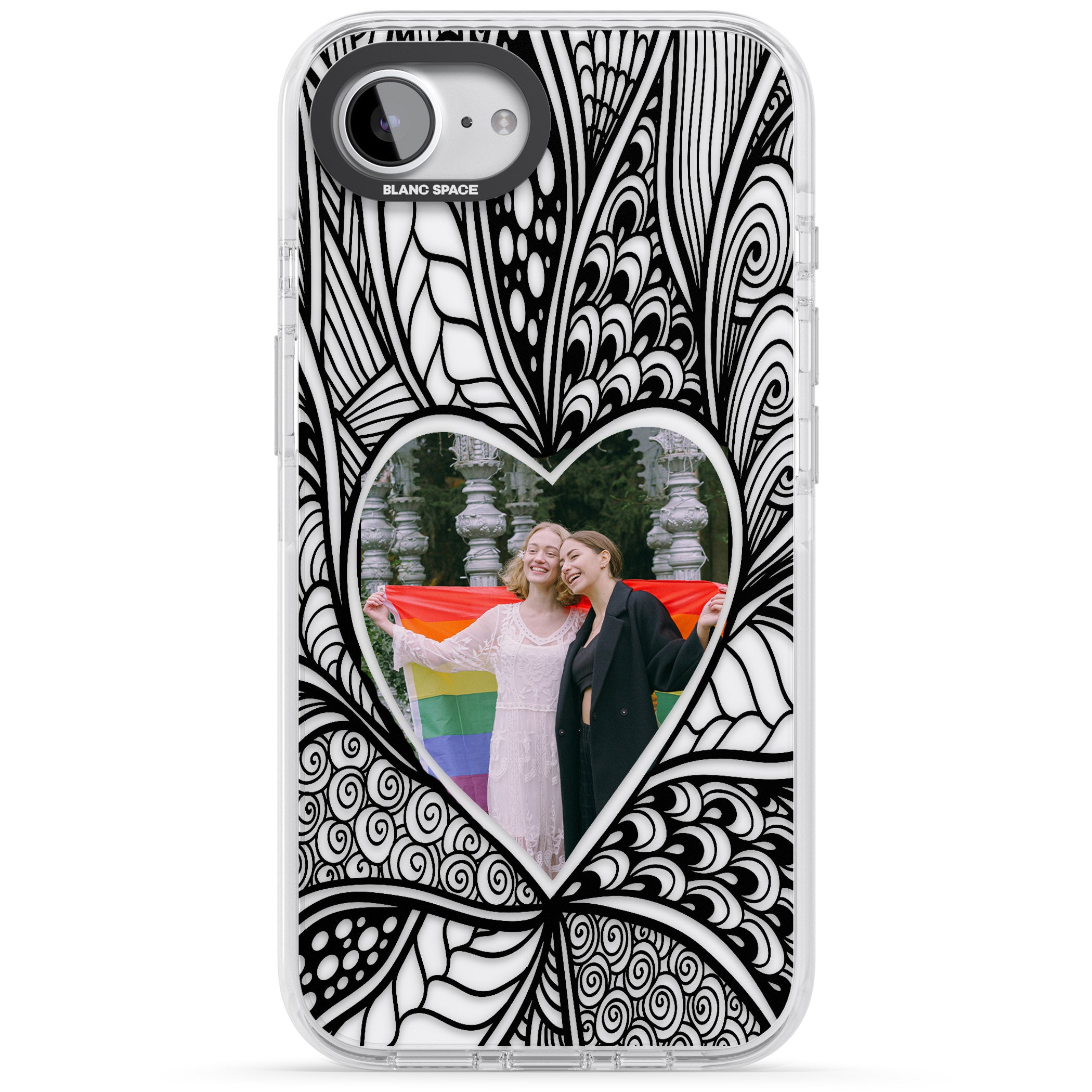 Personalised Henna Heart Photo Case