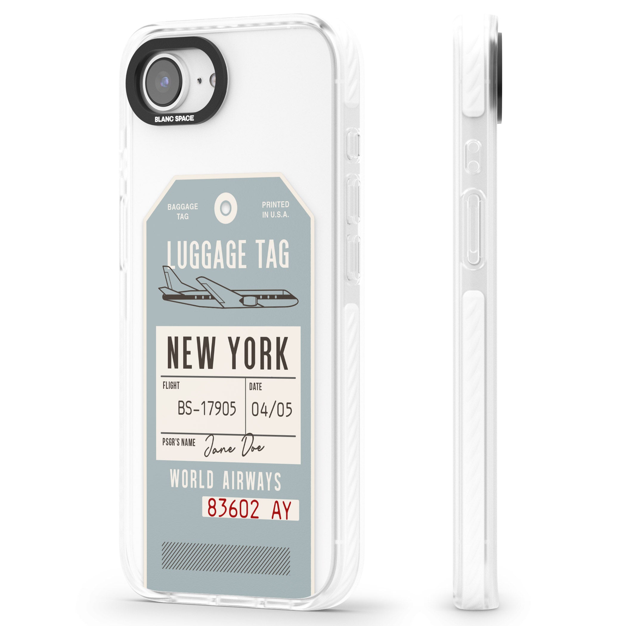 Personalised Vintage Usa Luggage Tag