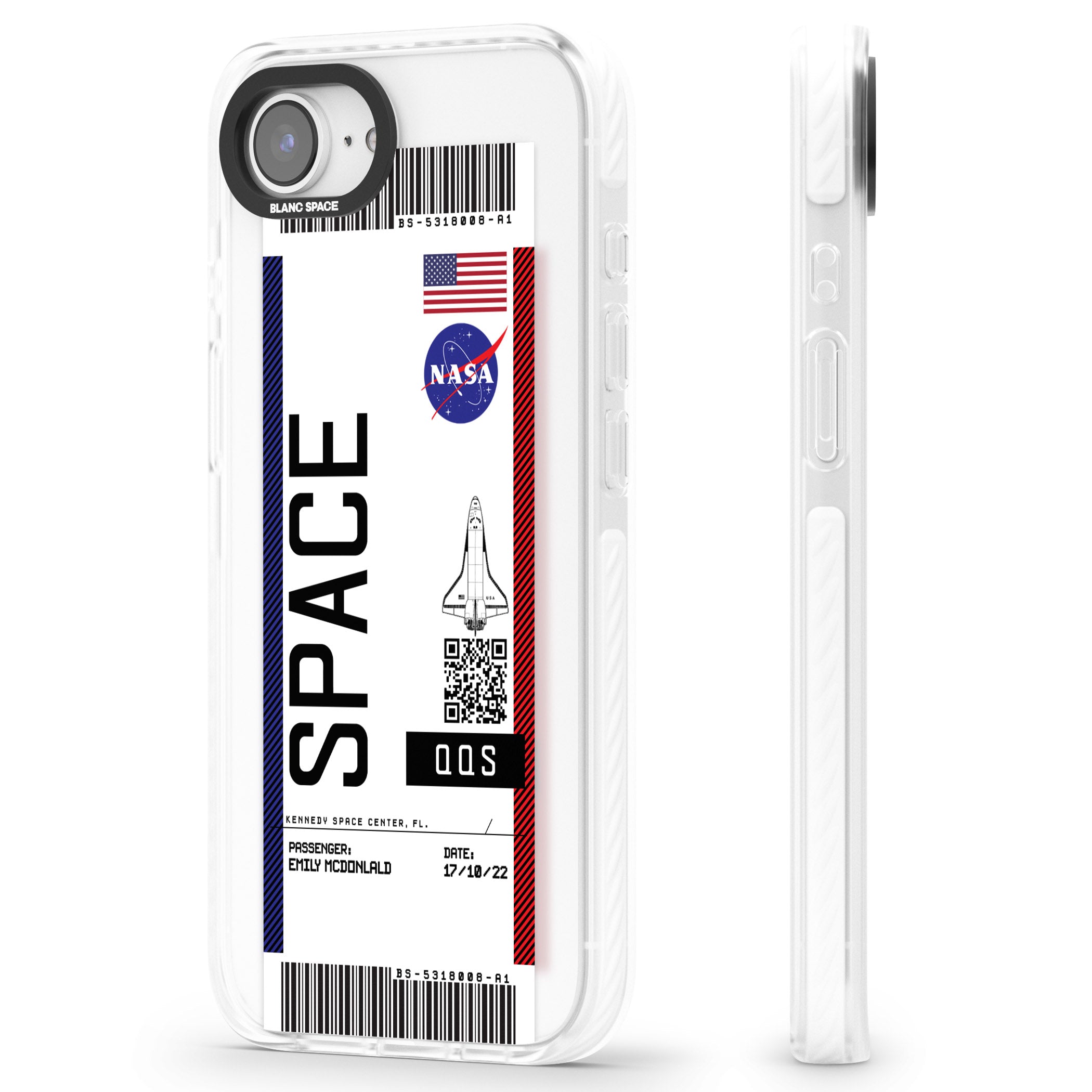 Personalised Nasa Boarding Pass (Light)