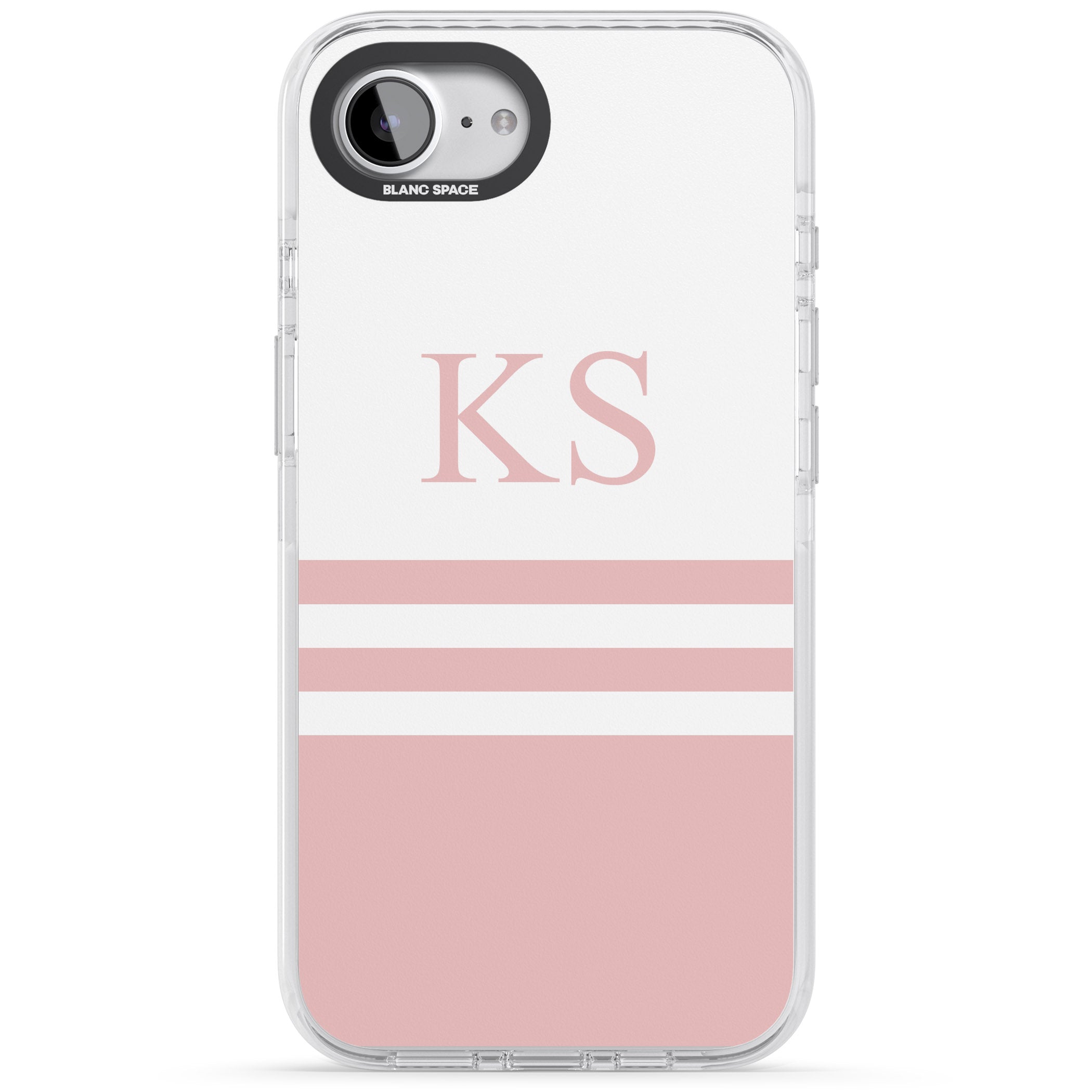 Personalised Pink Stripes & Initials