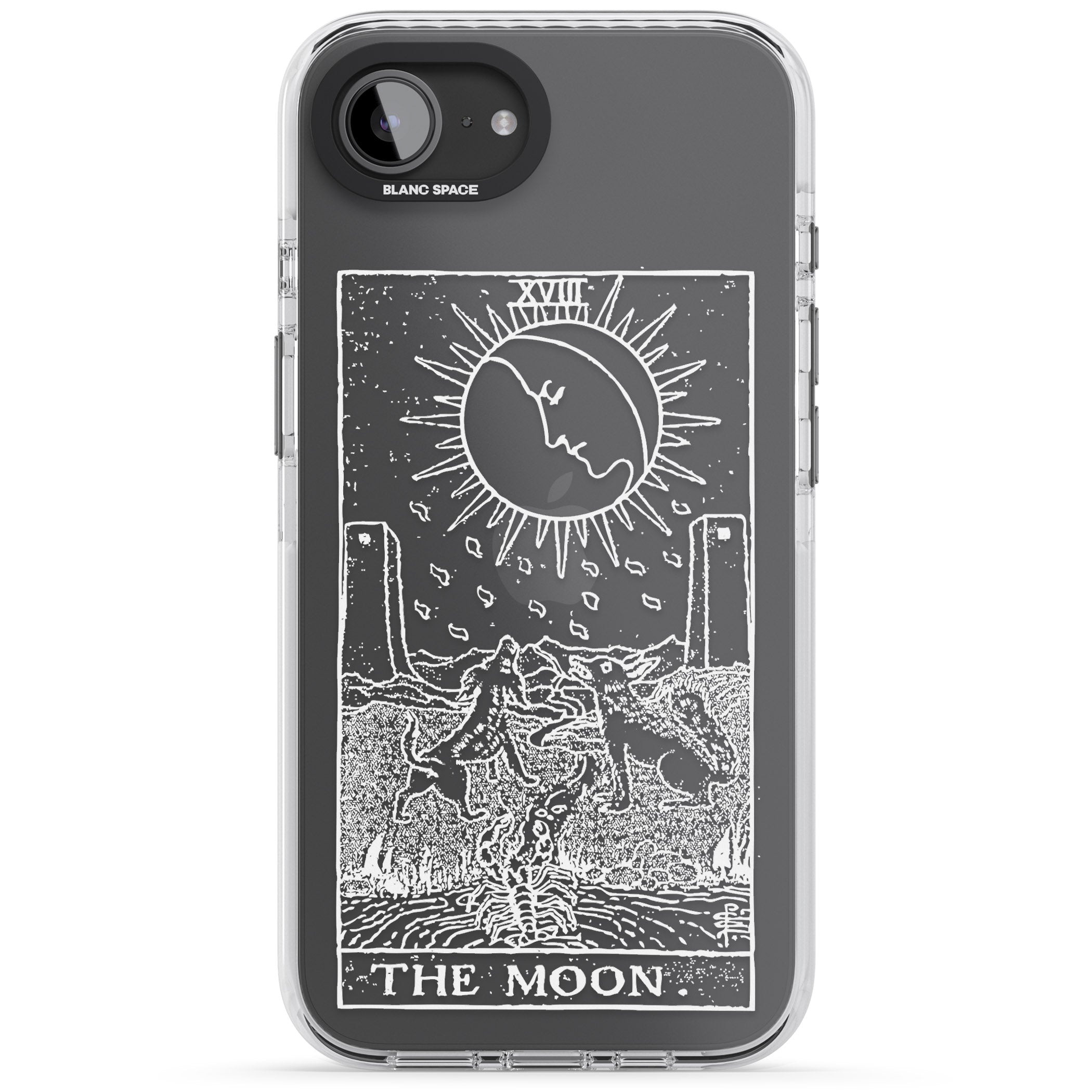 Personalised The Moon Tarot Card (White)