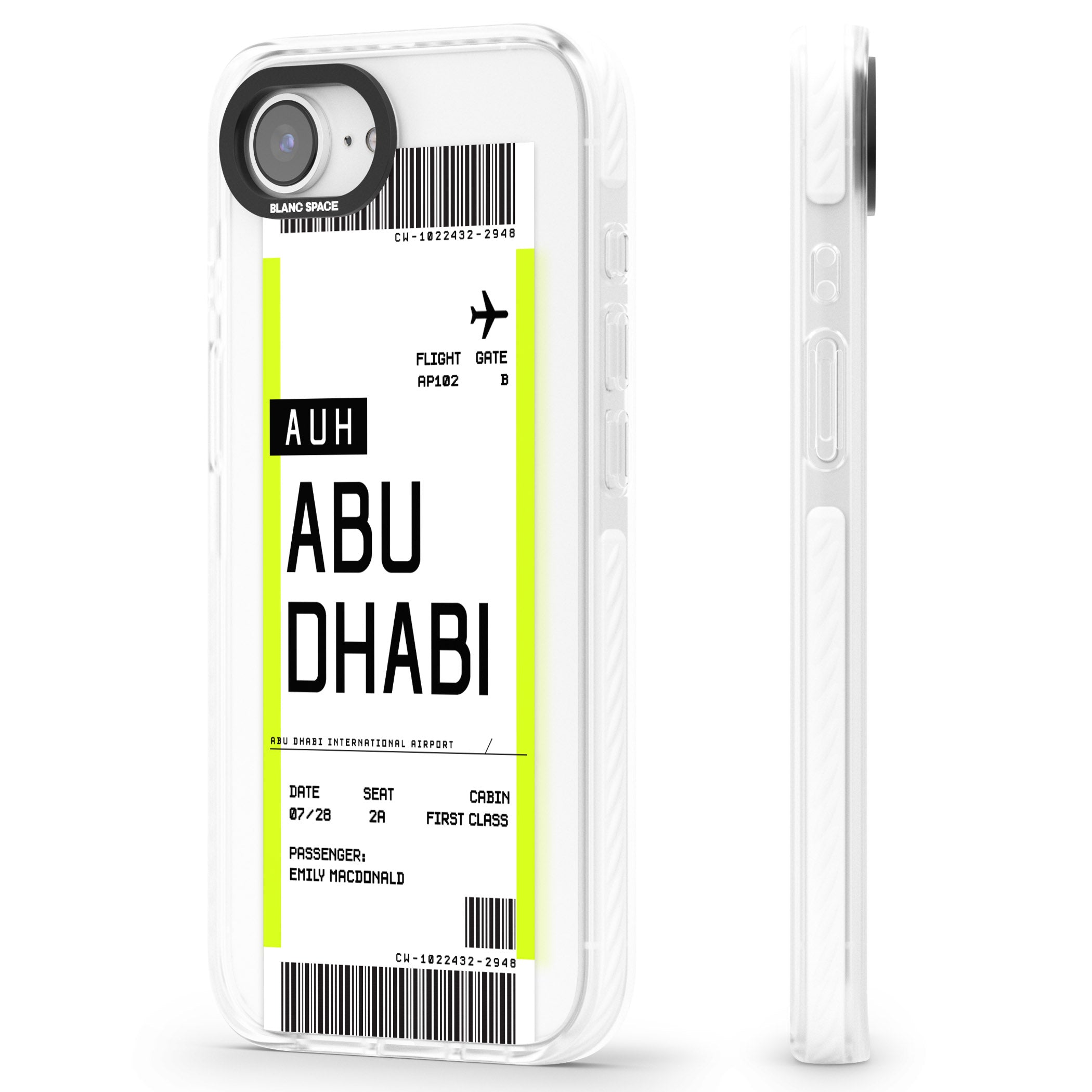 Personalised Abu Dhabi Boarding Pass