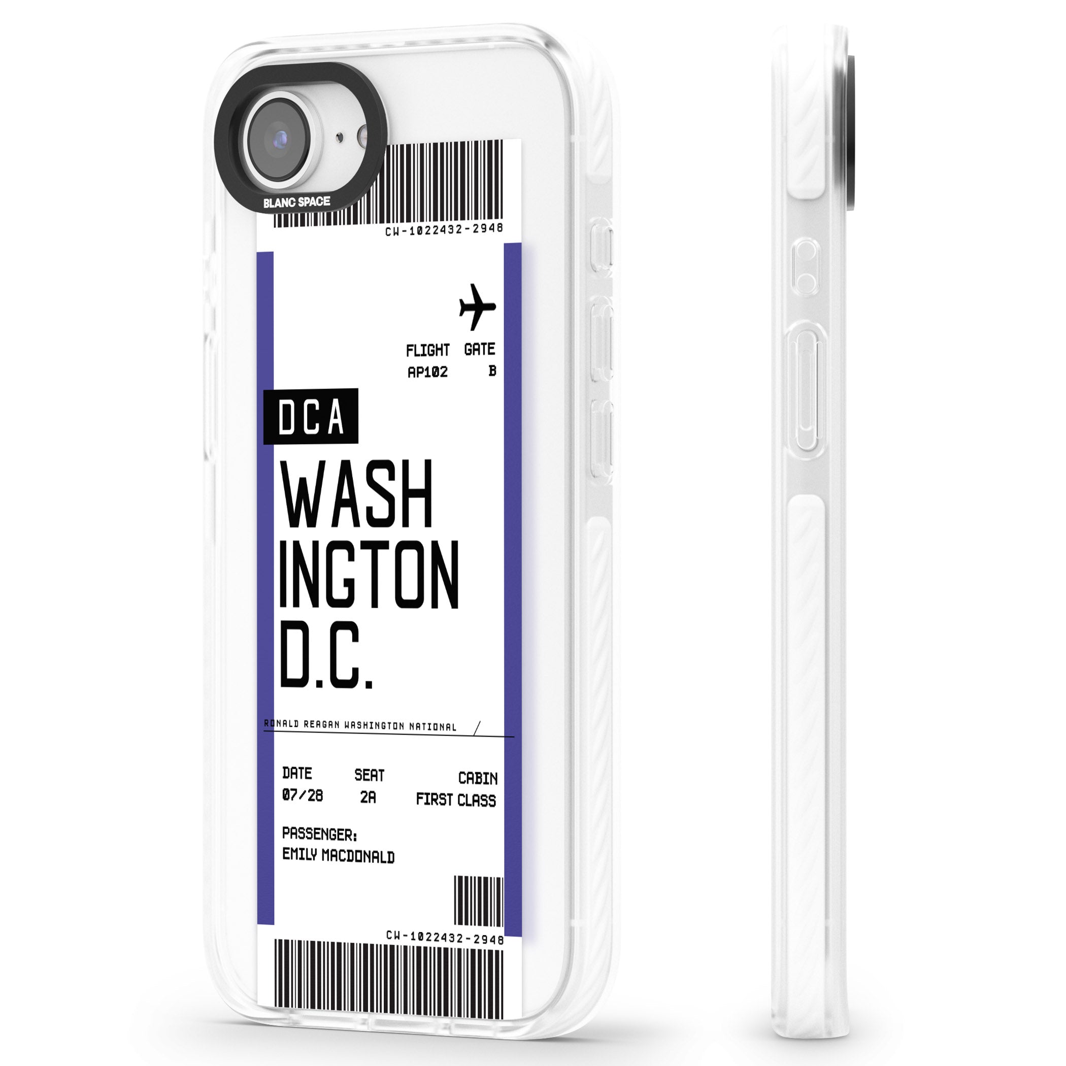 Personalised Washington D.C. Boarding Pass