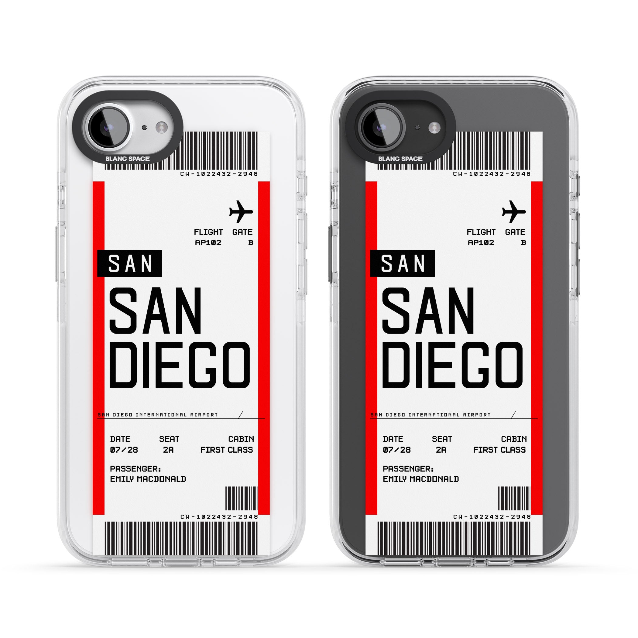 Personalised San Diego Boarding Pass