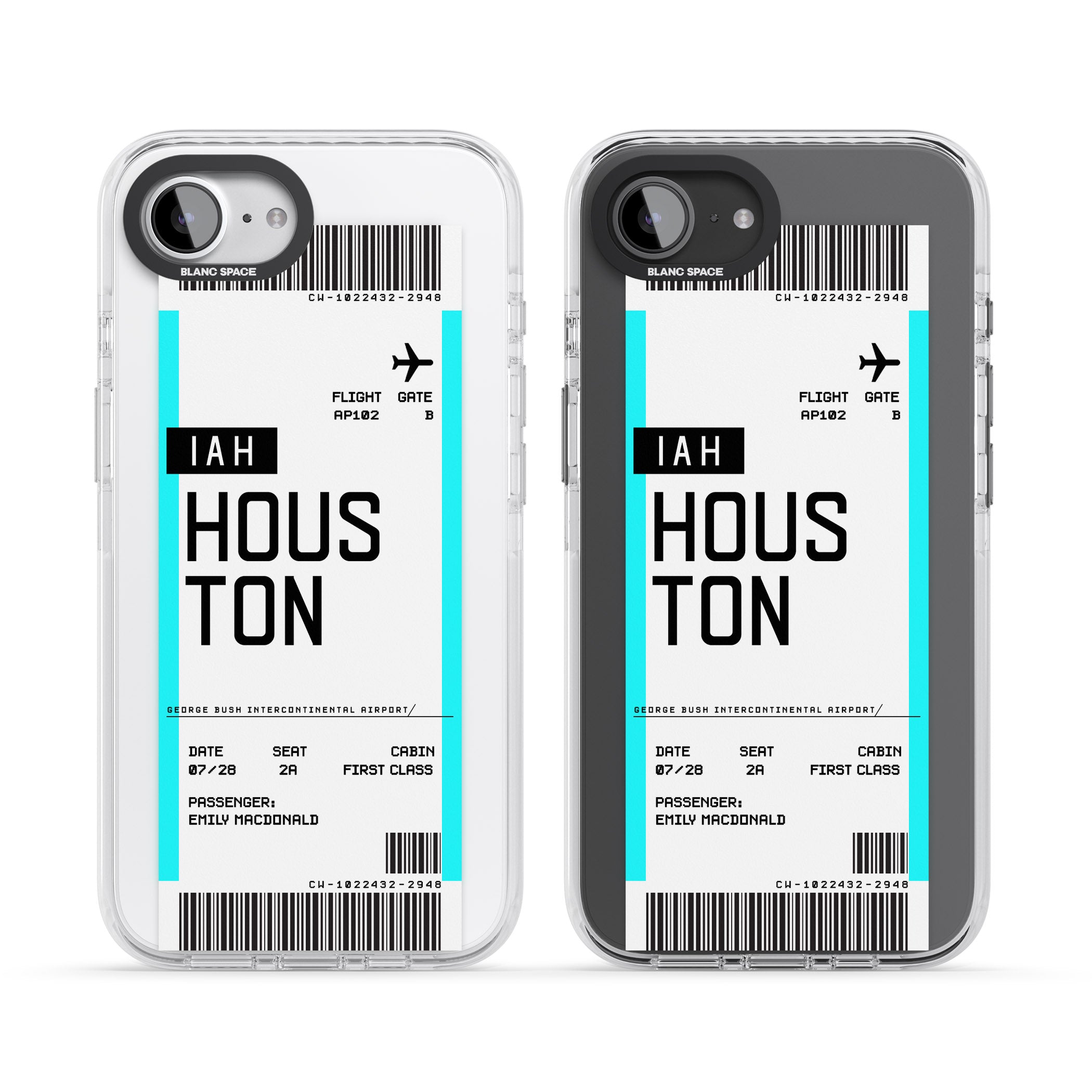 Personalised Houston Boarding Pass