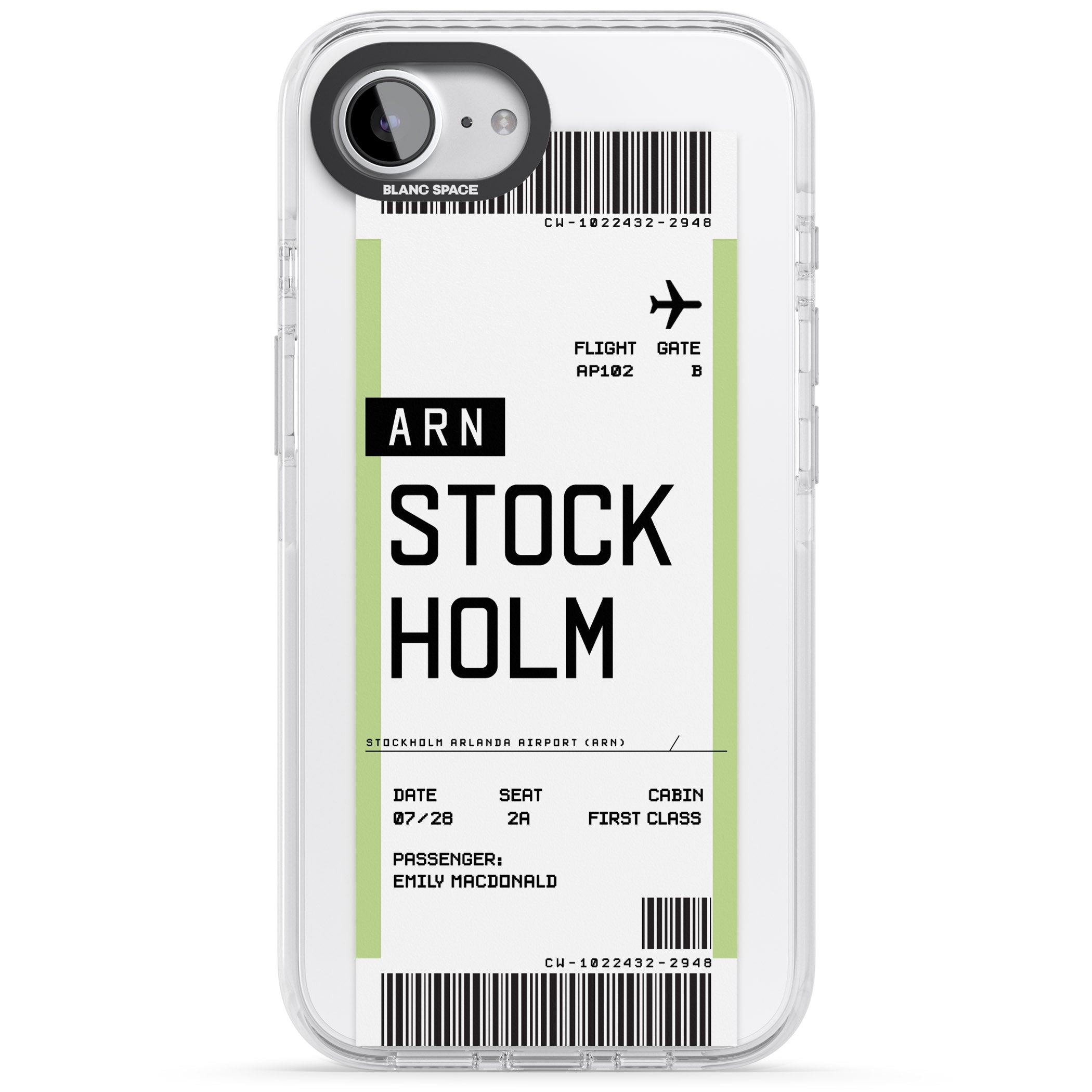 Personalised Stockholm Boarding Pass