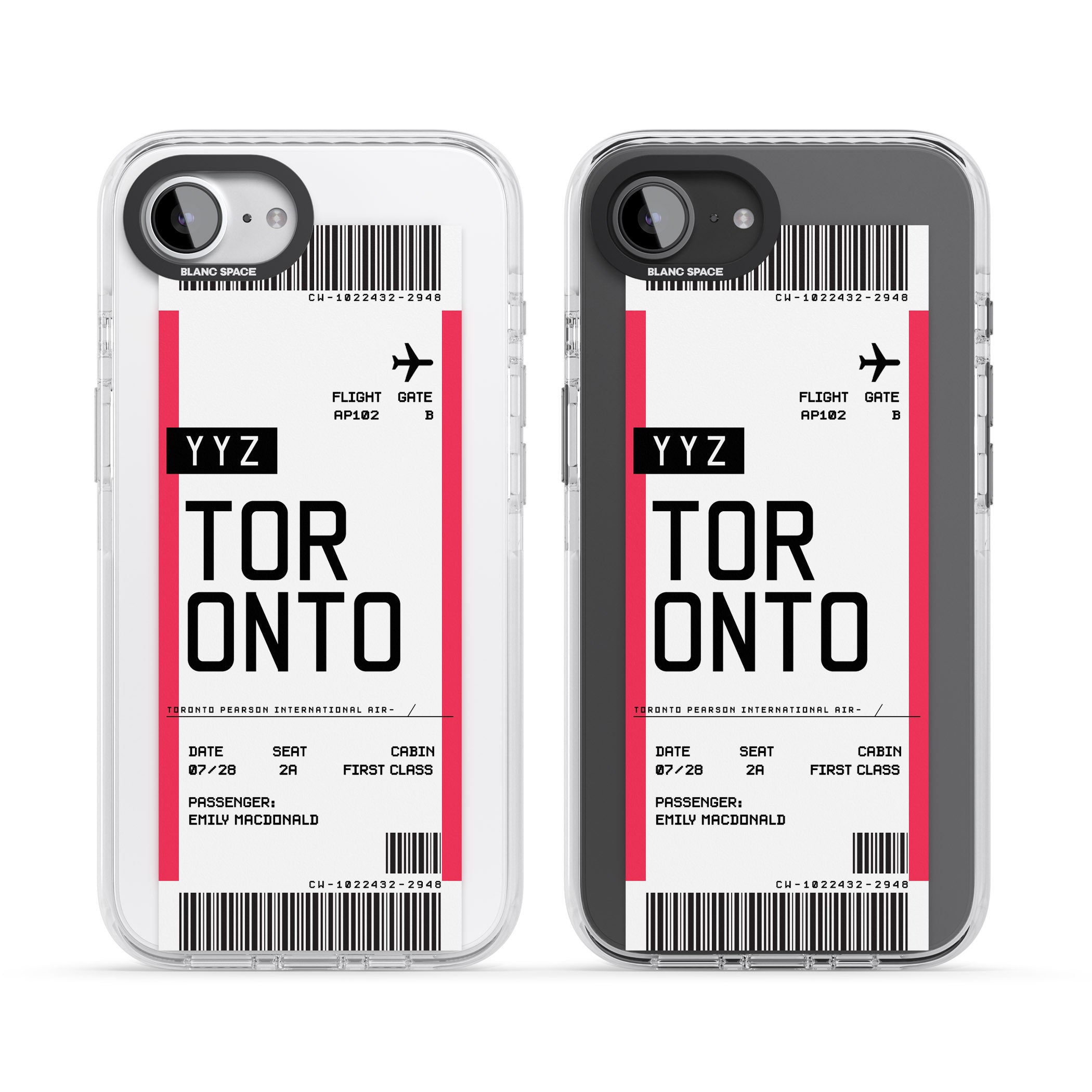 Personalised Toronto Boarding Pass