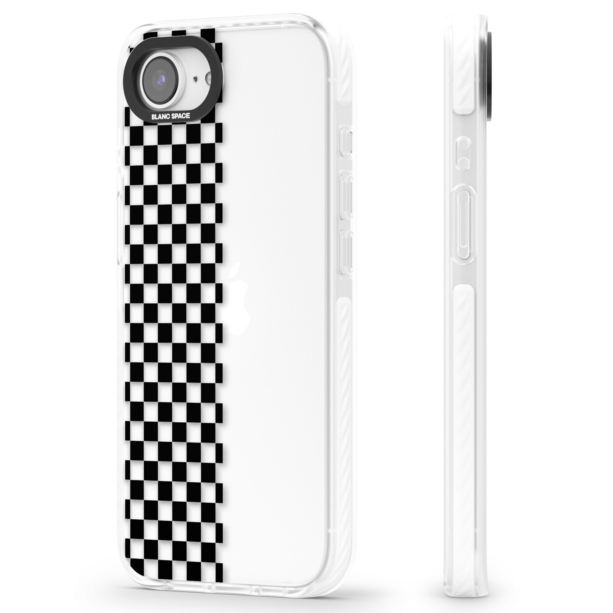 Checker: Half Black Check On Clear