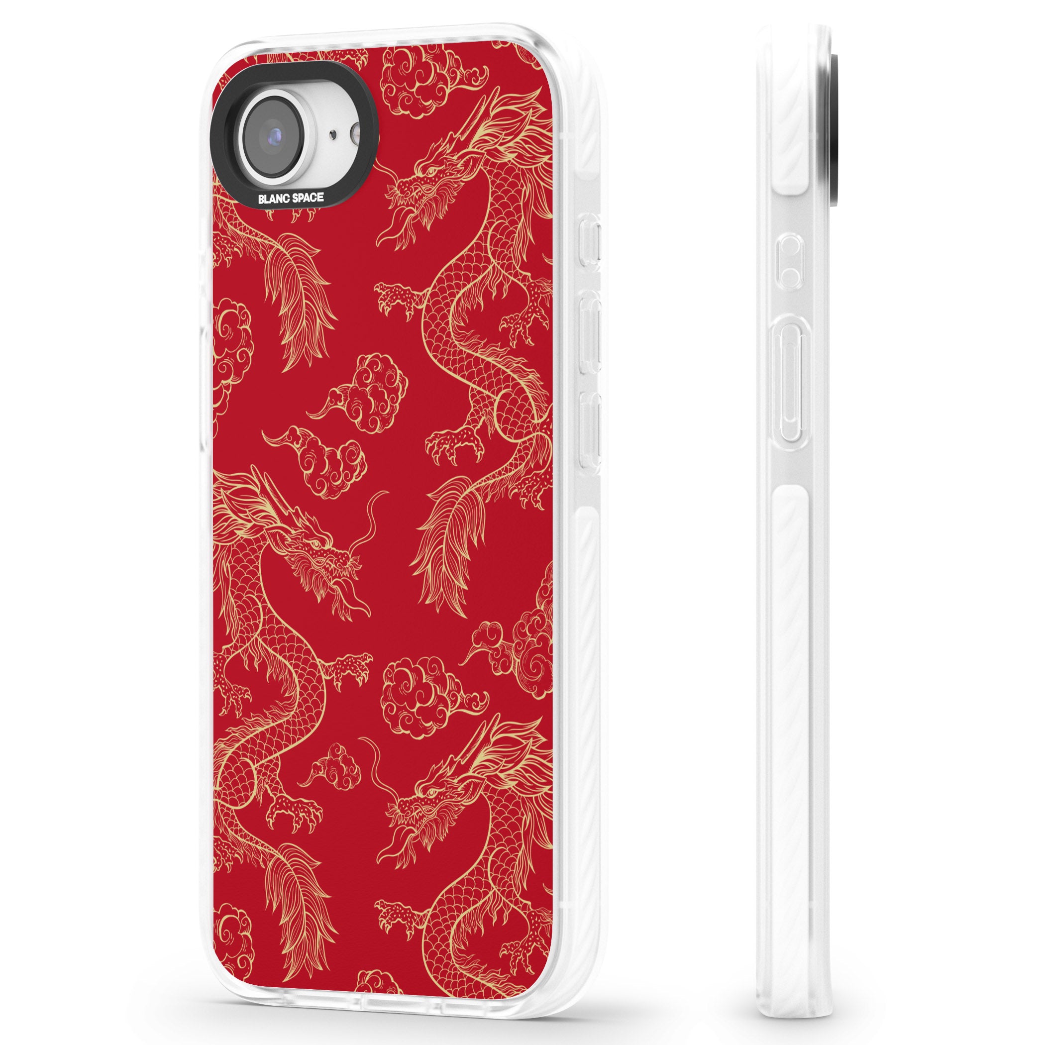 Red And Gold Dragon Pattern