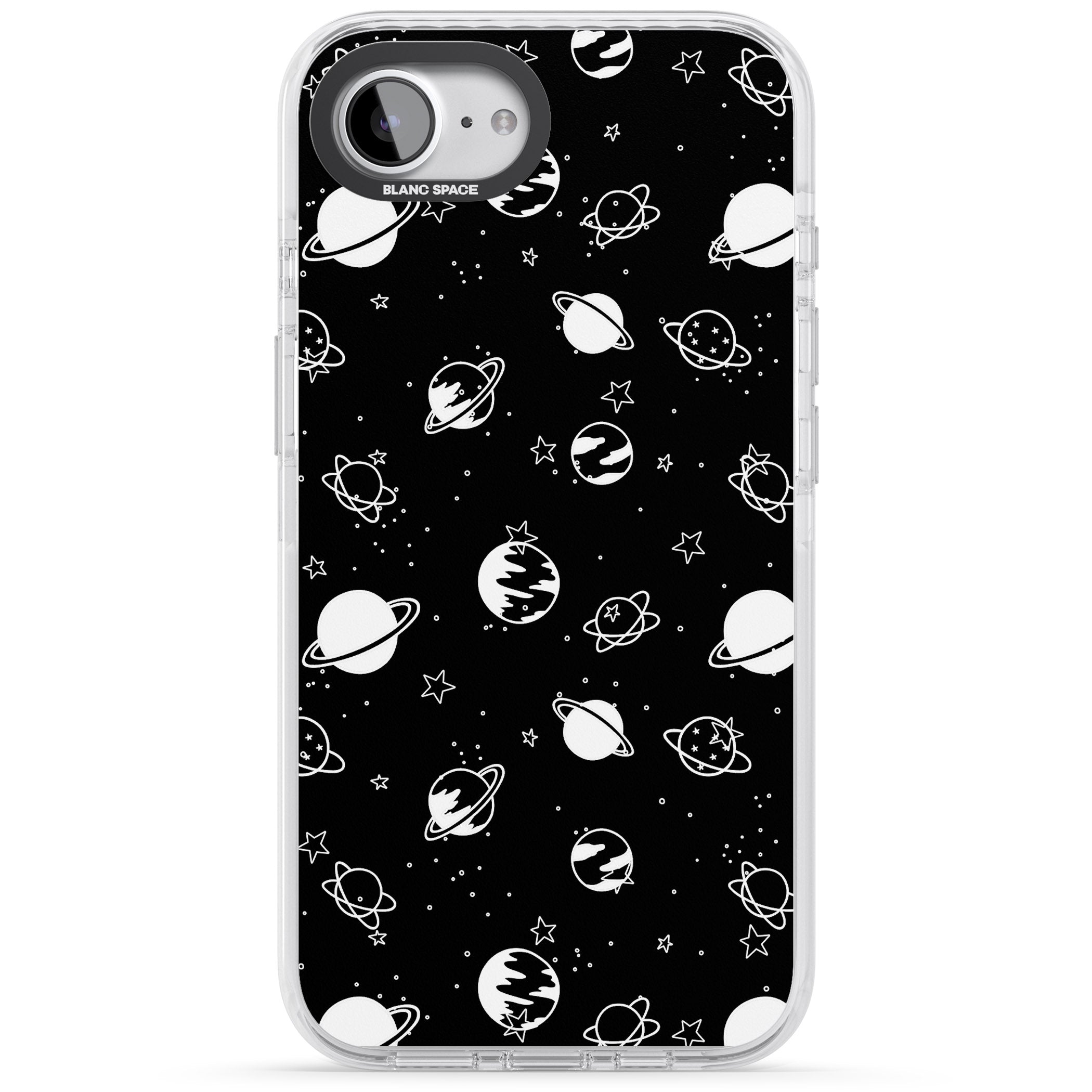 White Planets On Black
