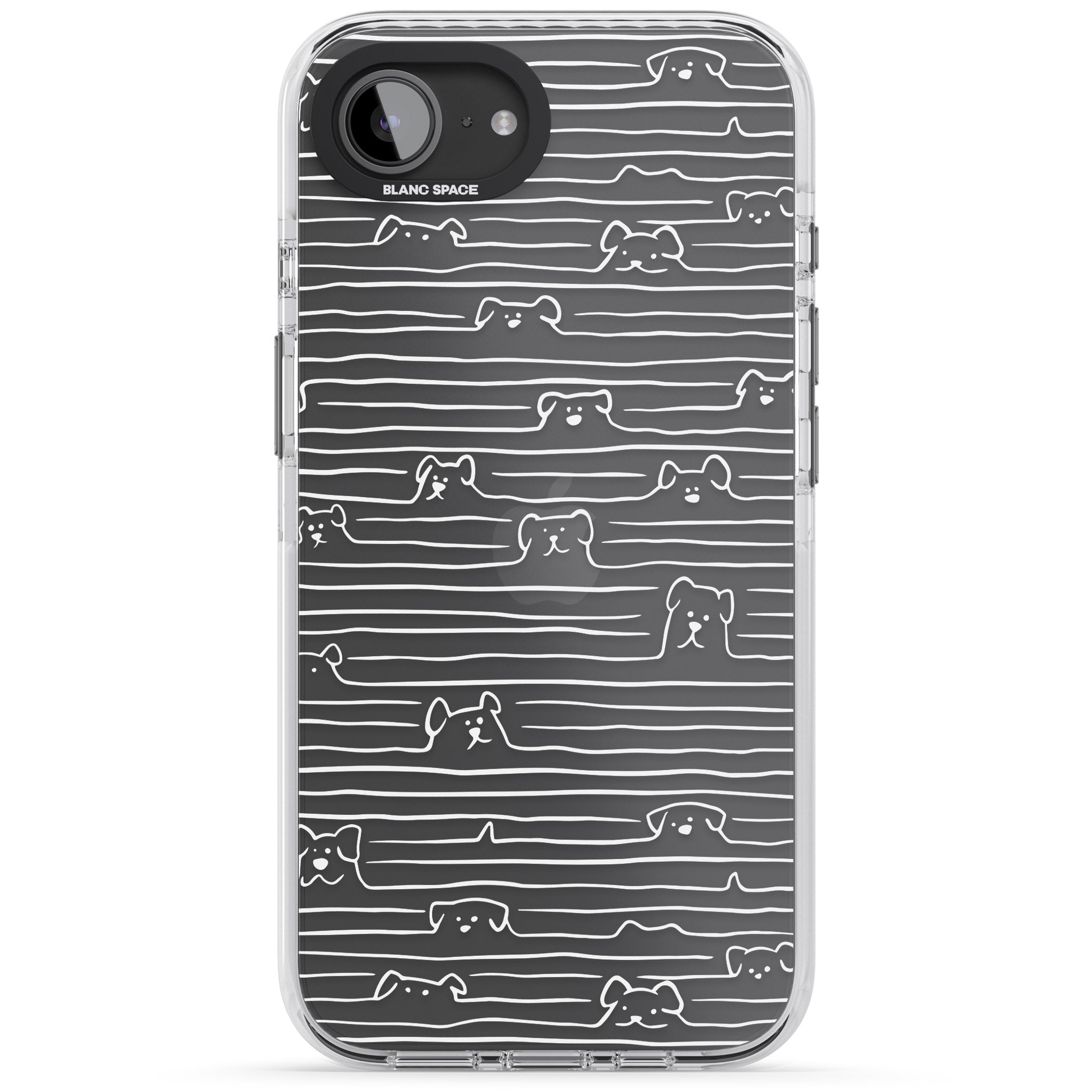 Dog Line Art White