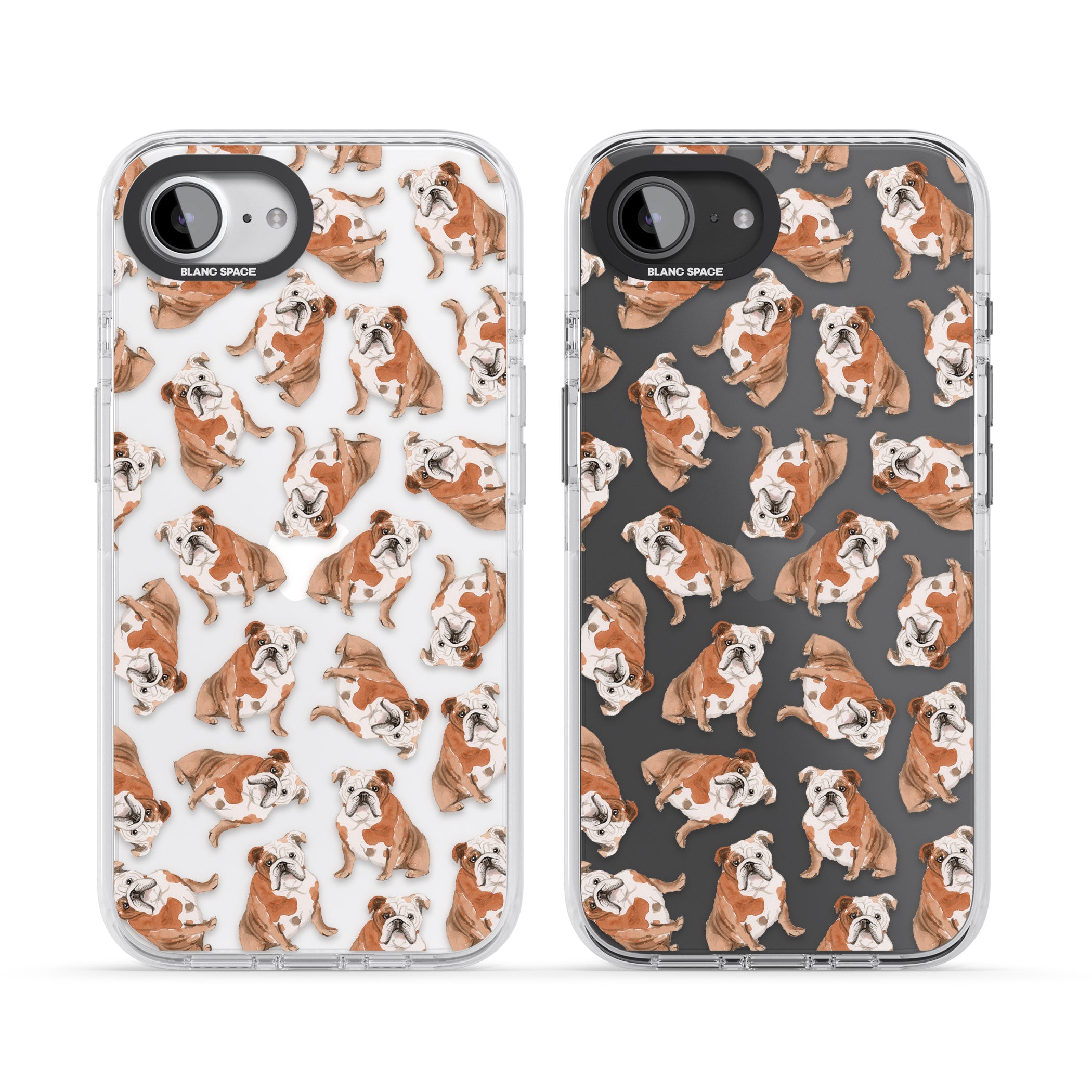 English Bulldog Watercolour Dog Pattern