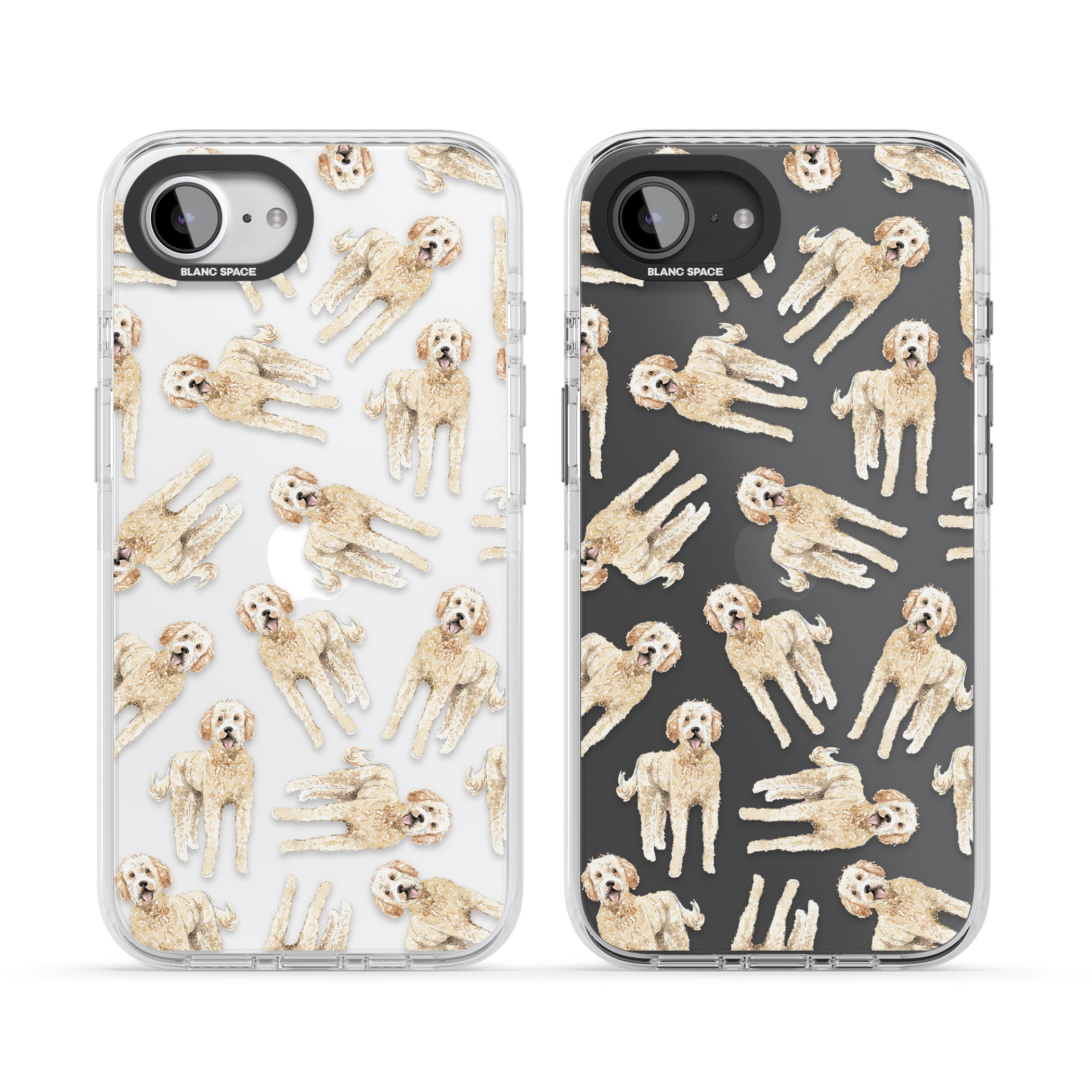Goldendoodle Watercolour Dog Pattern
