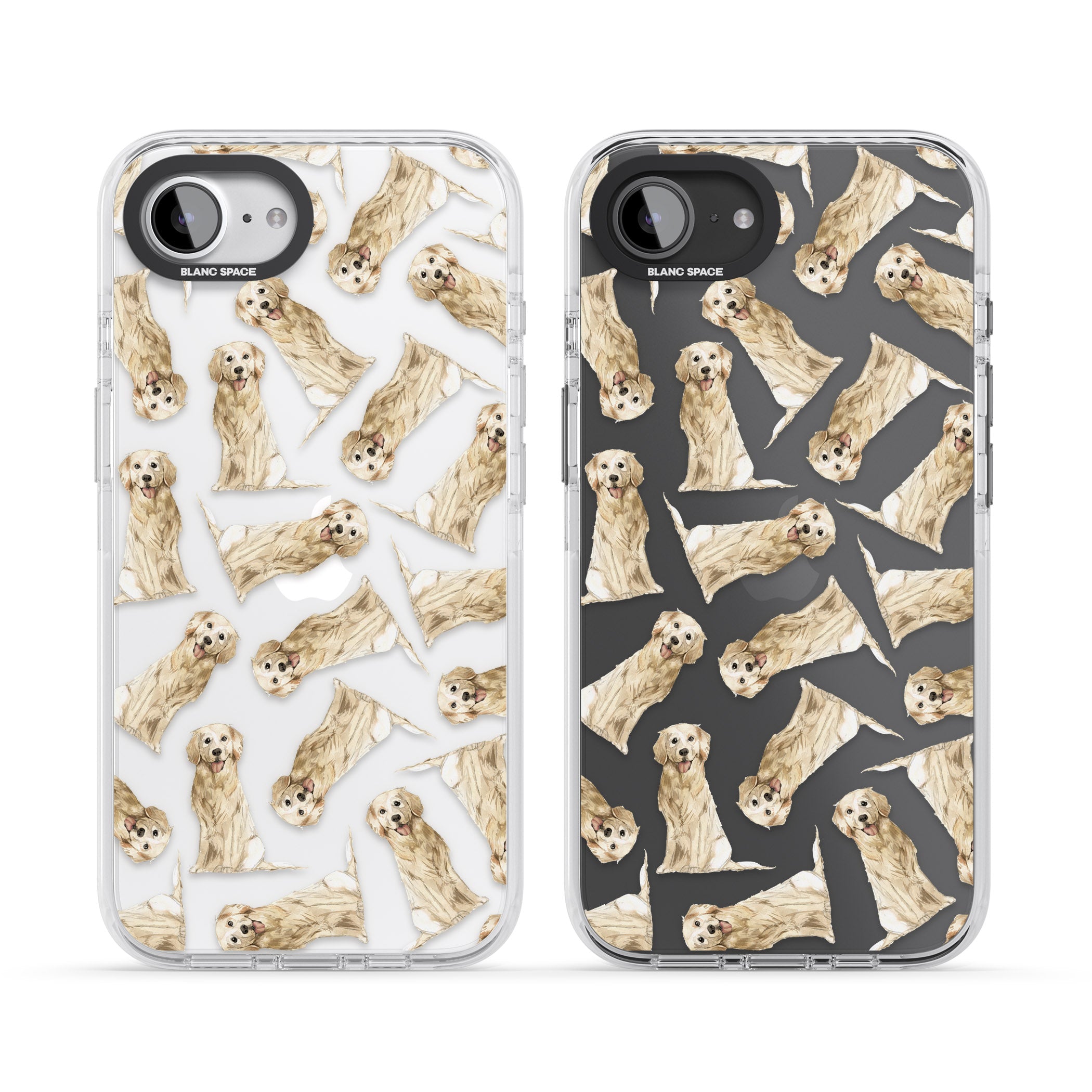 Golden Retriever Watercolor Pattern