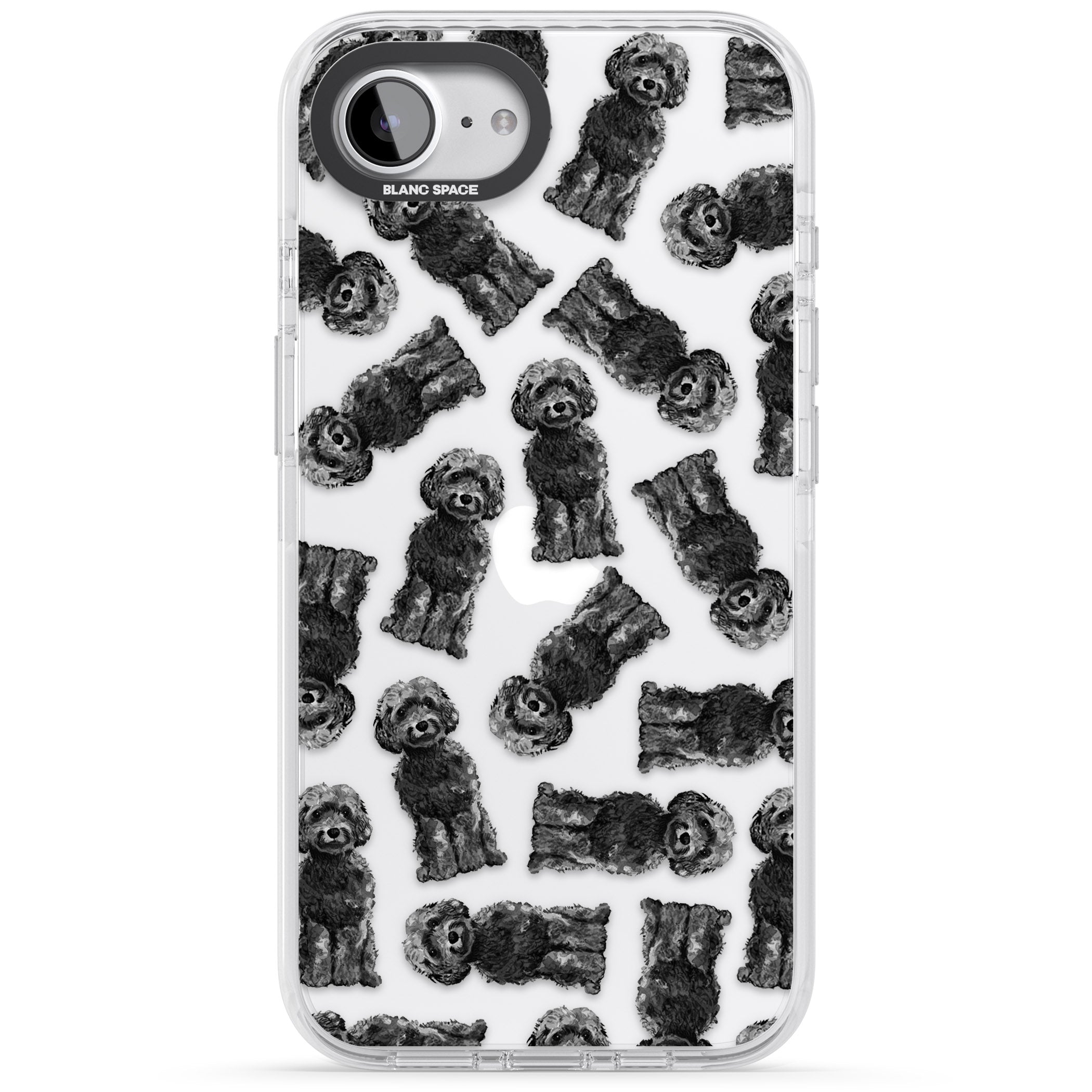 Black Cockapoo Watercolor