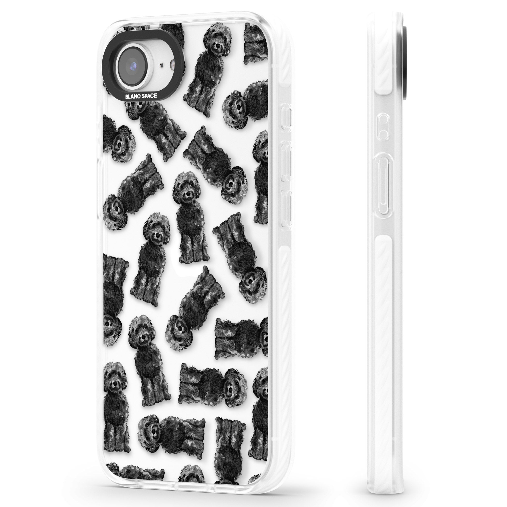 Black Cockapoo Watercolor