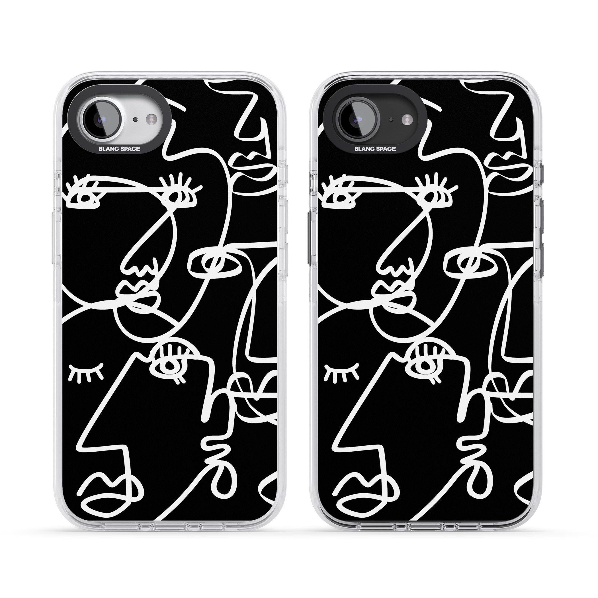 Abstract Line Art White Black