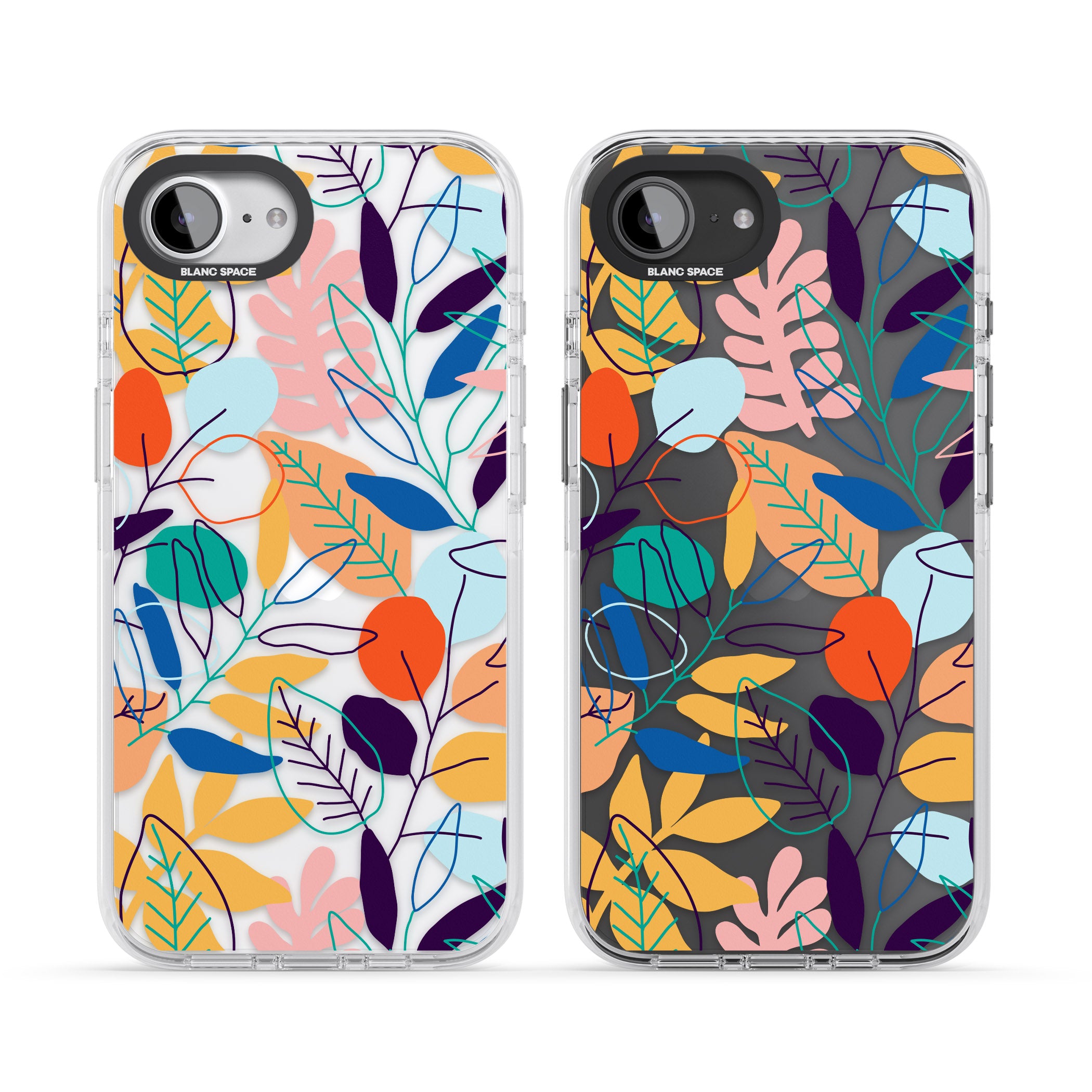 Abstract Line Drawn Leaves