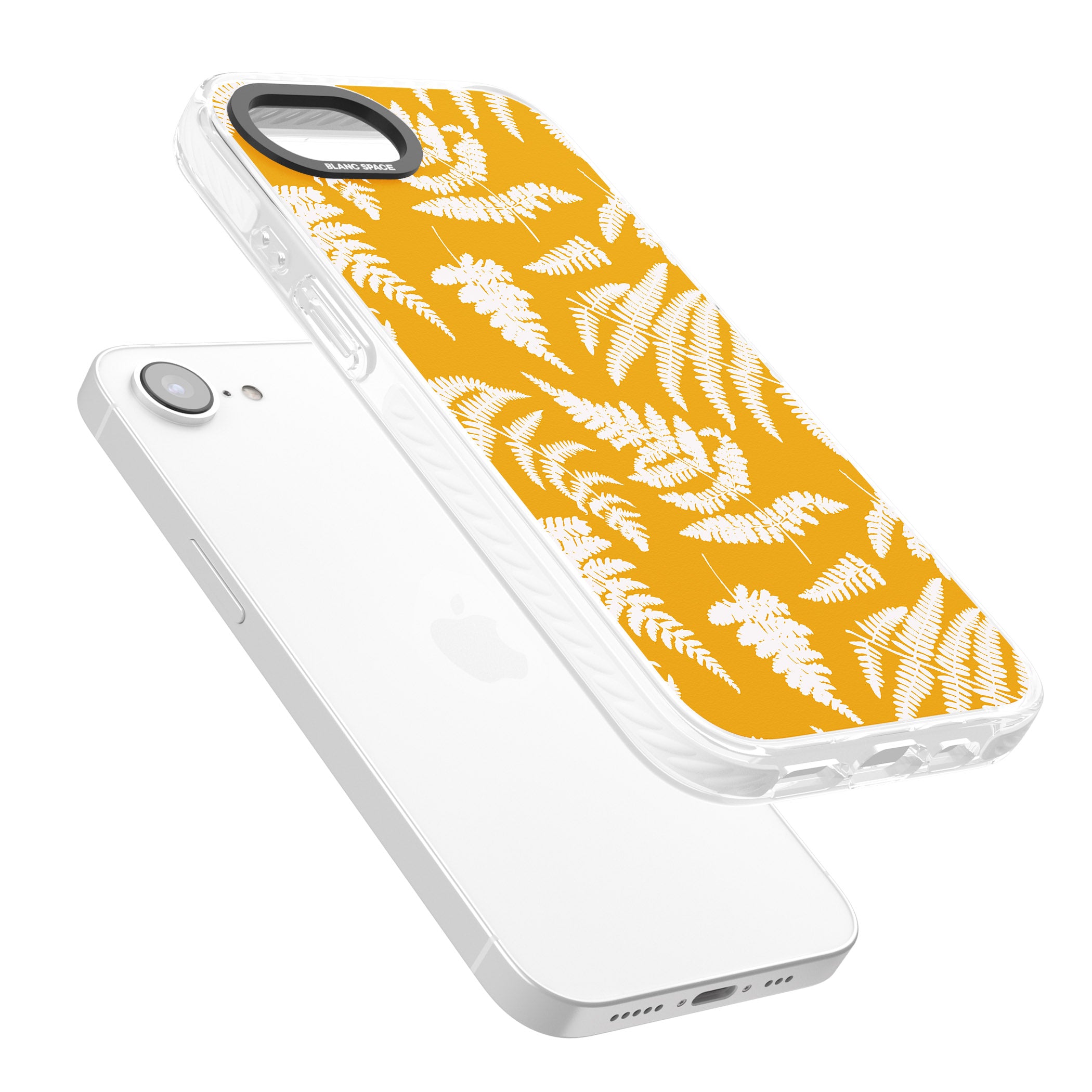 Fern Pattern On Yellow