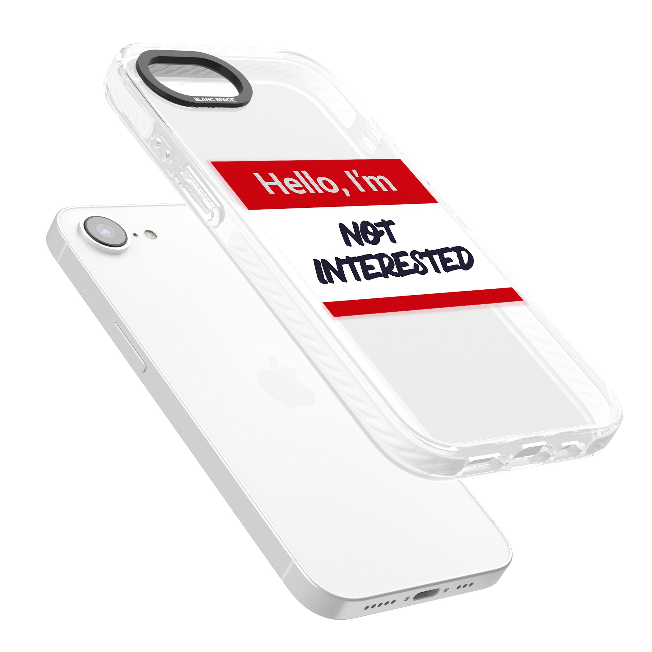 Funny Hello Name Tag Not Interested