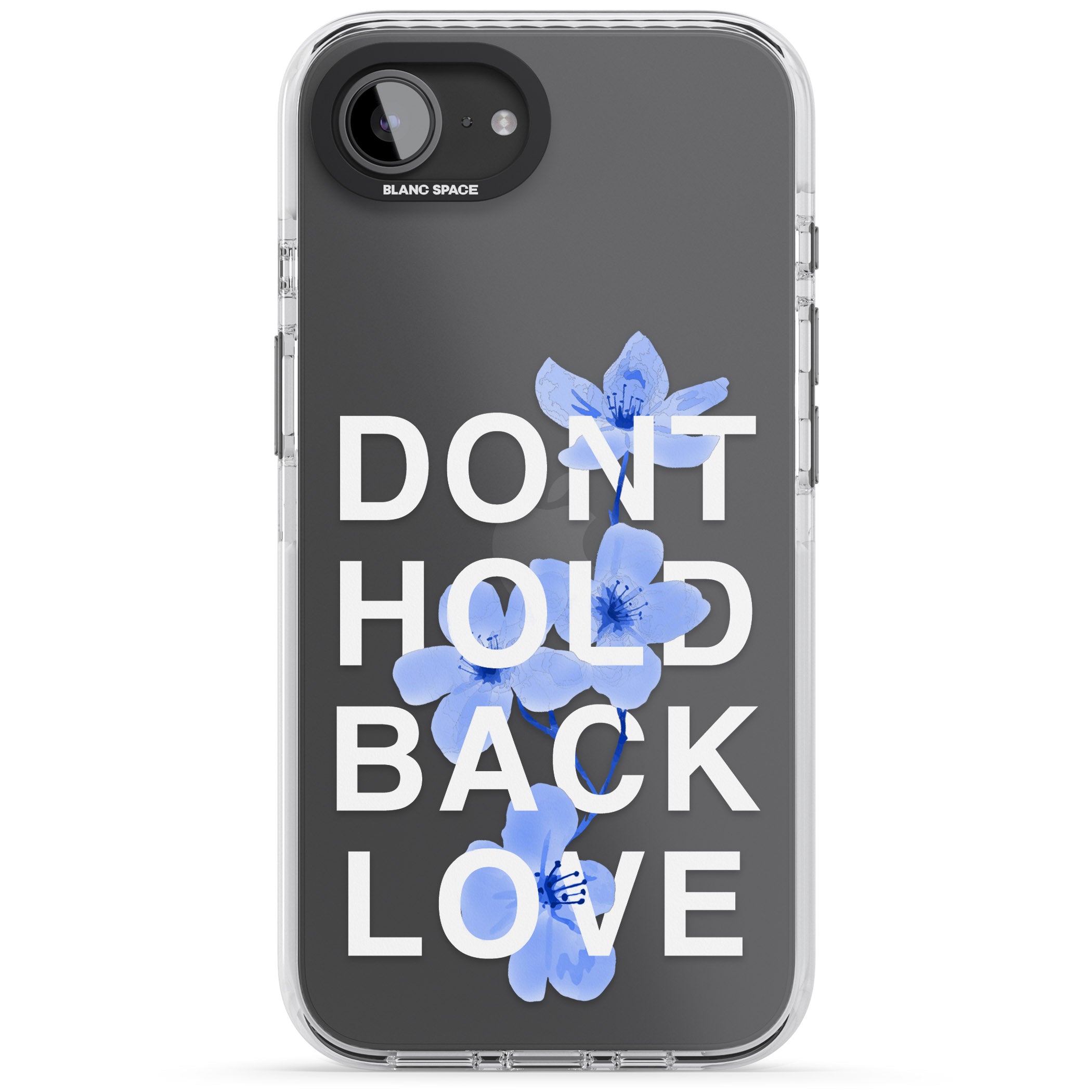 Don'T Hold Back Love Blue & White
