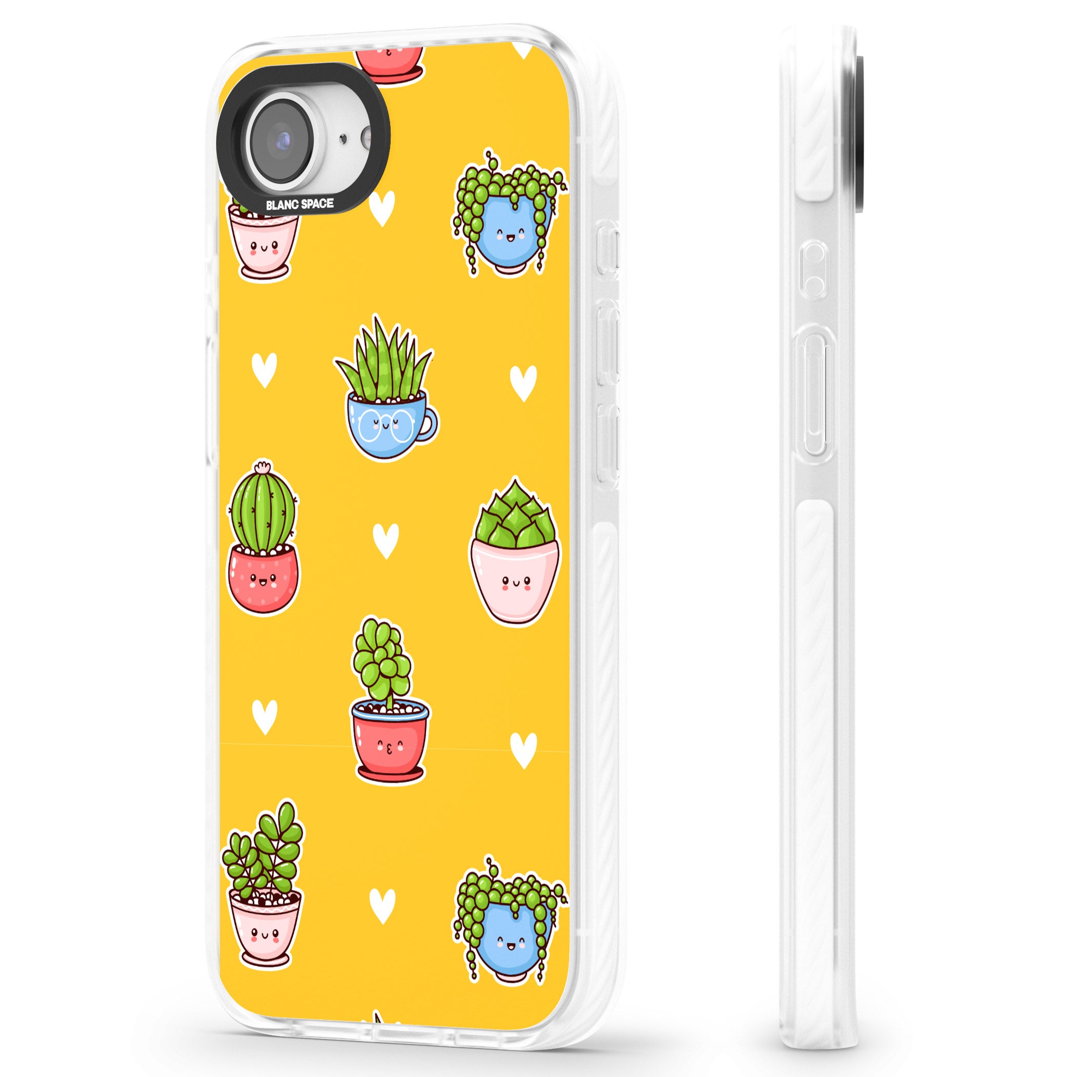 Plant Faces Kawaii Pattern